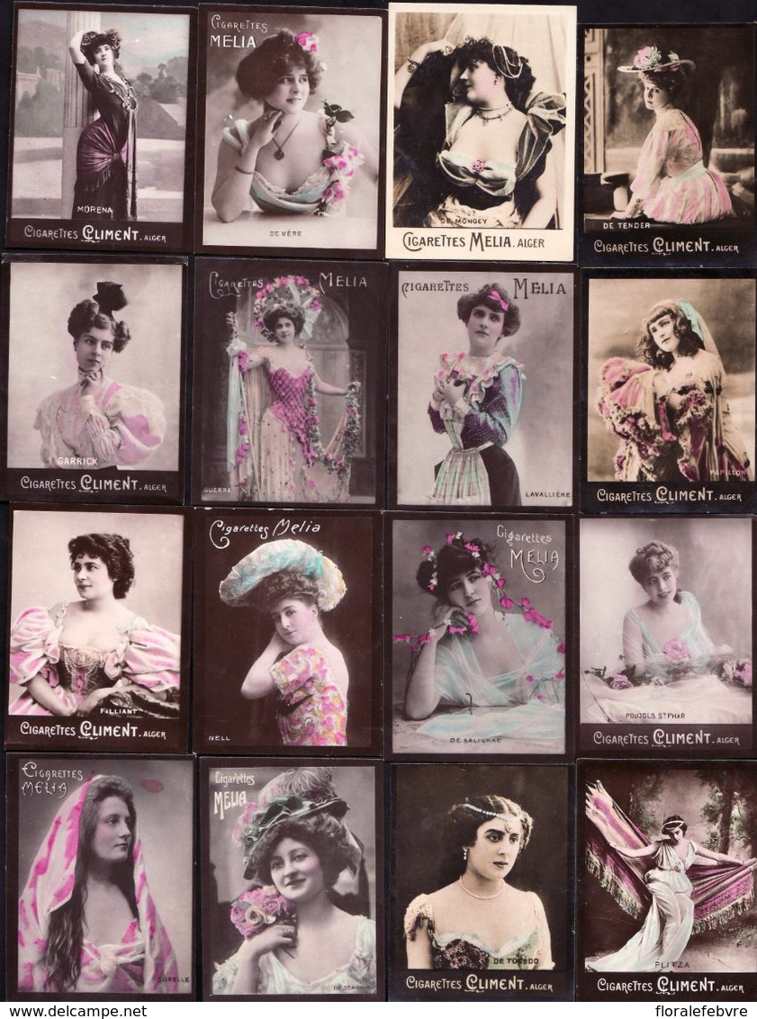 LOT Photographies Publicitaires Artistes Lyriques , Comédiennes De La Belle époque  à Identifier - Ancianas (antes De 1900)