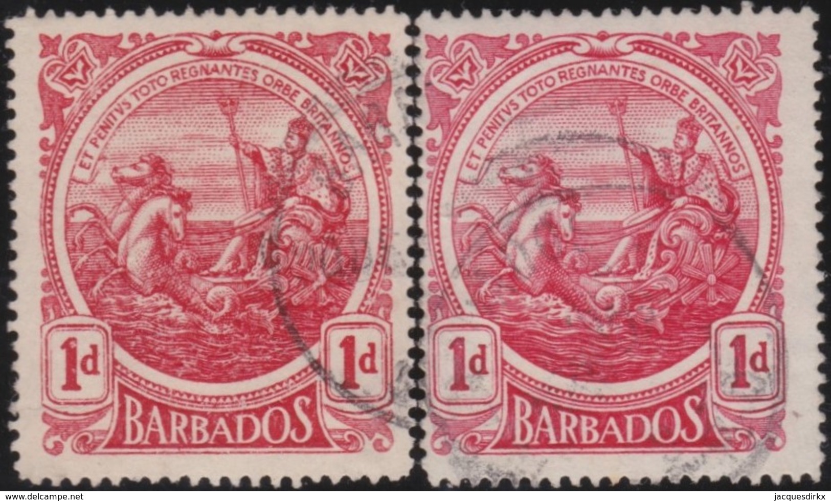 Barbados      .    SG        .    183/183a      .        O       .       Oblitéré    .   /   .   Cancelled - Barbados (...-1966)