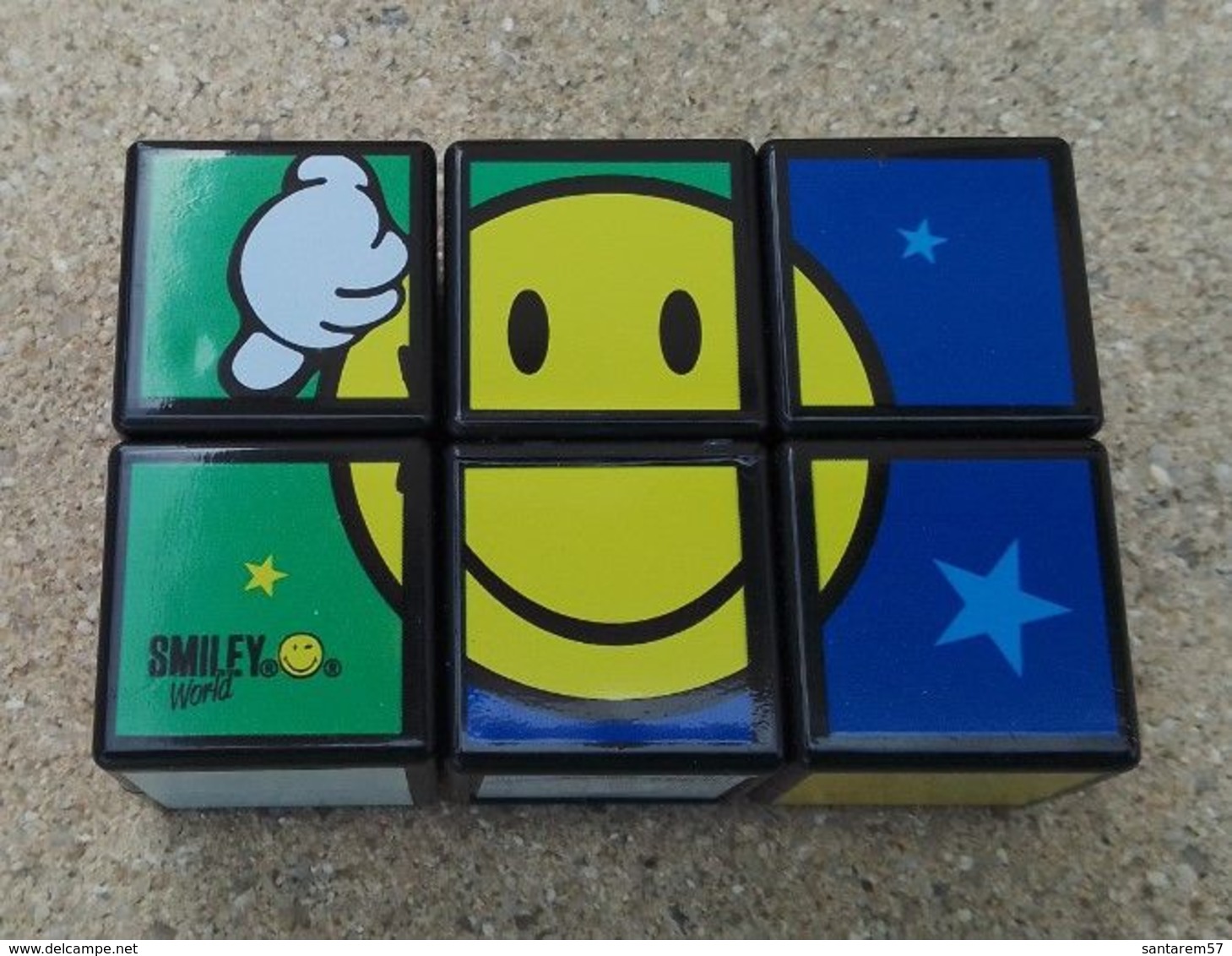 Mini Rubik's TM Cube De 6 Pièces Smiley World Mc Donald's 2020 - Acertijos