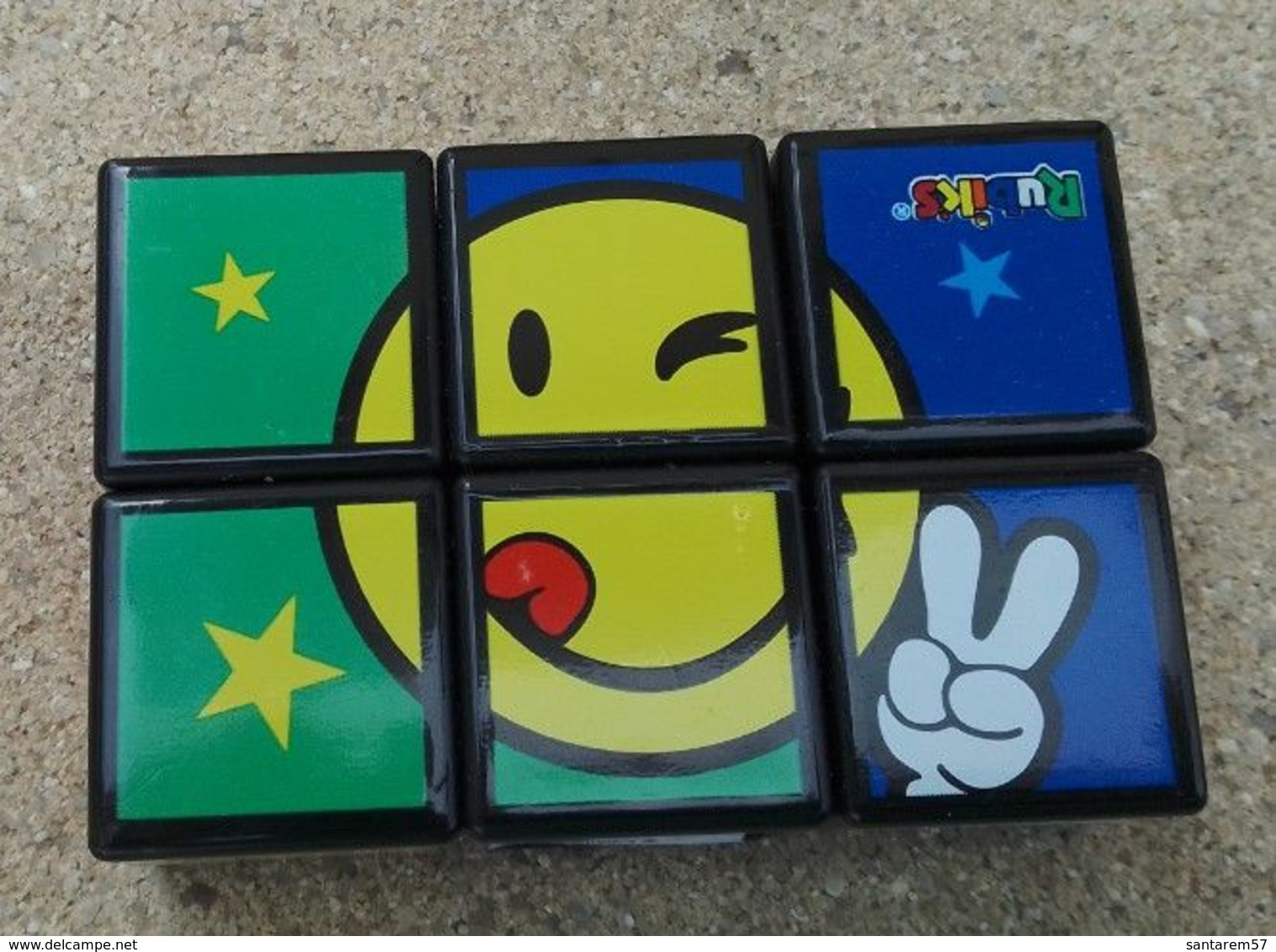 Mini Rubik's TM Cube De 6 Pièces Smiley World Mc Donald's 2020 - Rompicapo