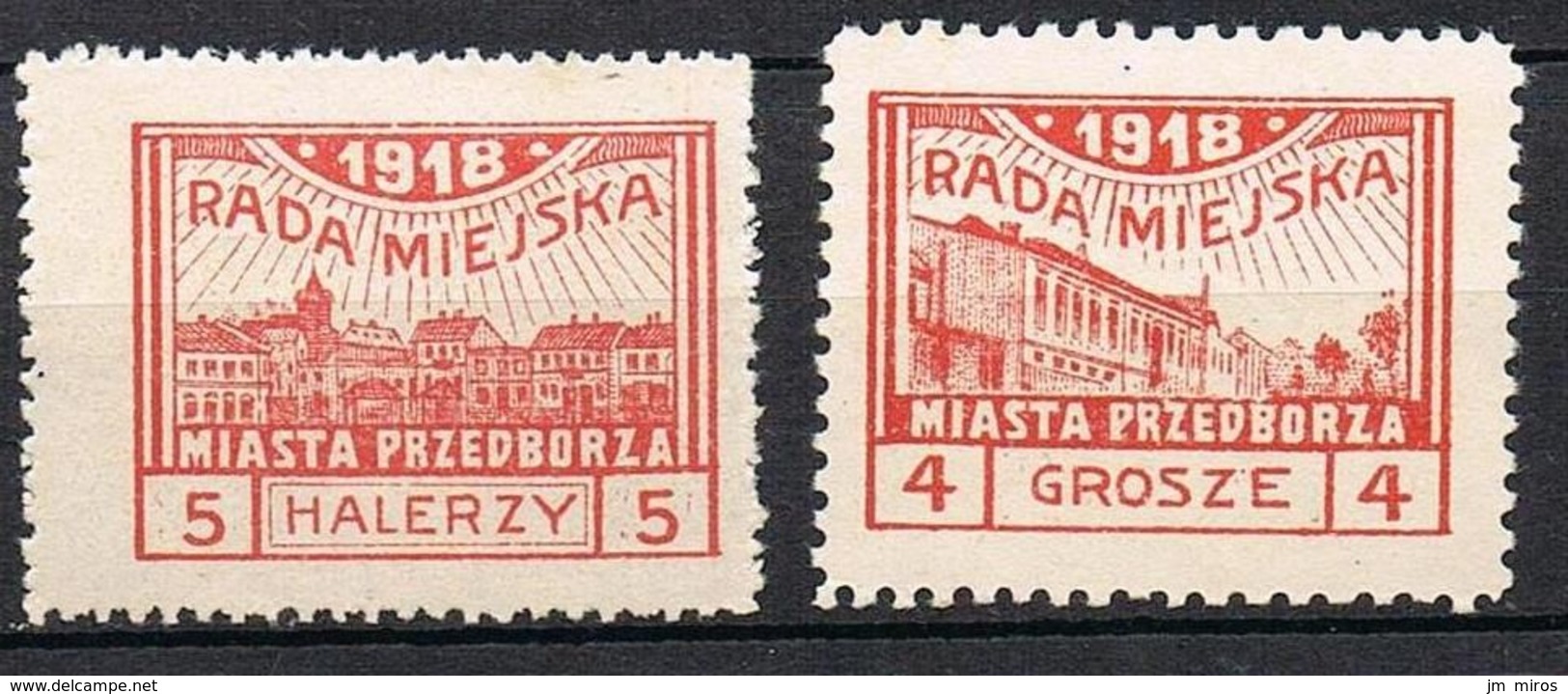 POLOGNE POSTE LOCALE PRZEDBORZA - Abarten & Kuriositäten