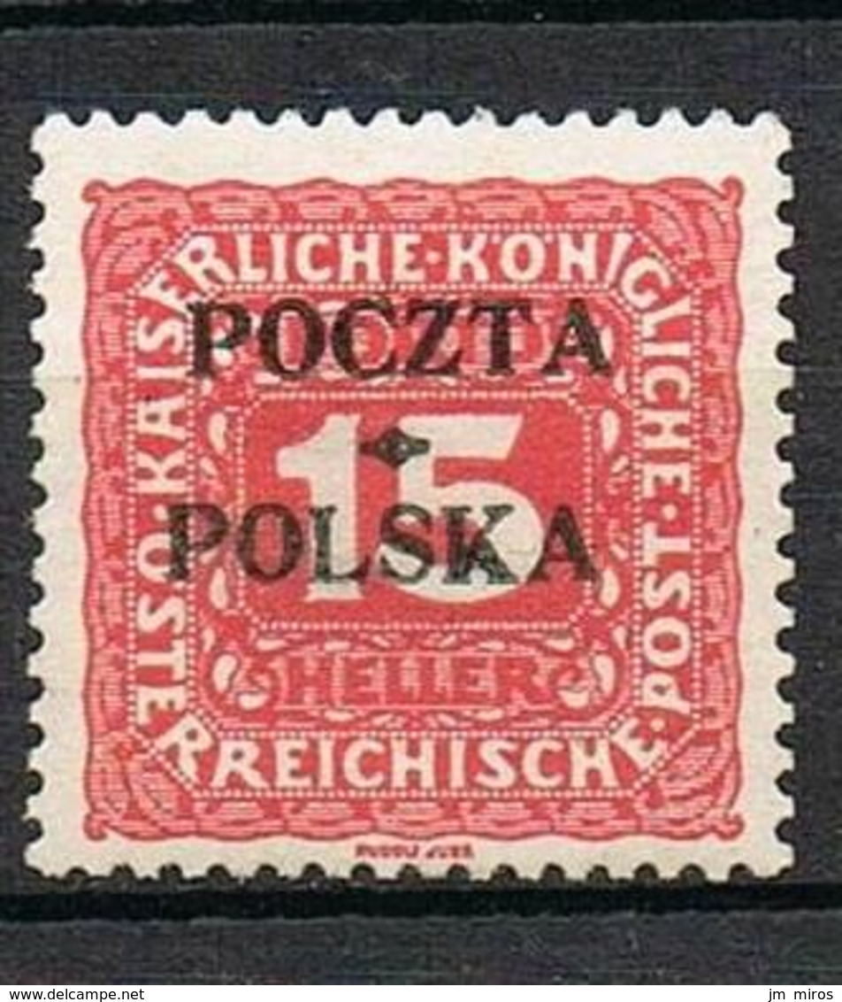 POLOGNE TAXE 3* SIGNE - Postage Due