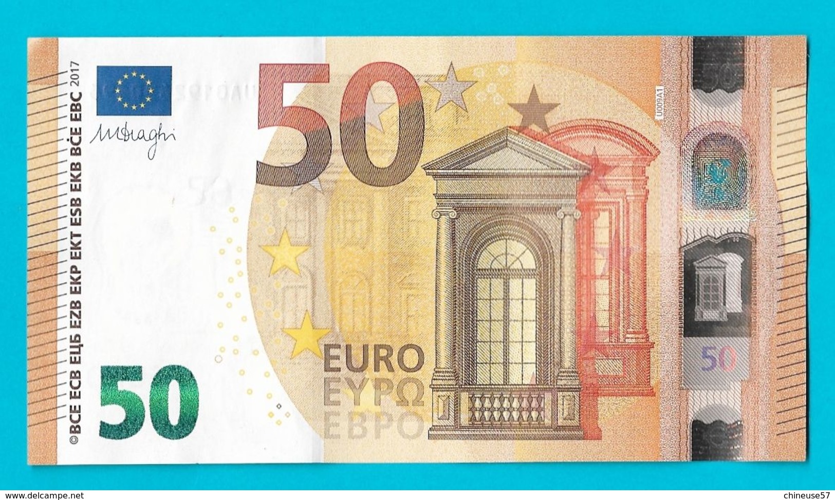 Billet 50 Euros 2017 UA  00192420696 /  U009A1 - 50 Euro