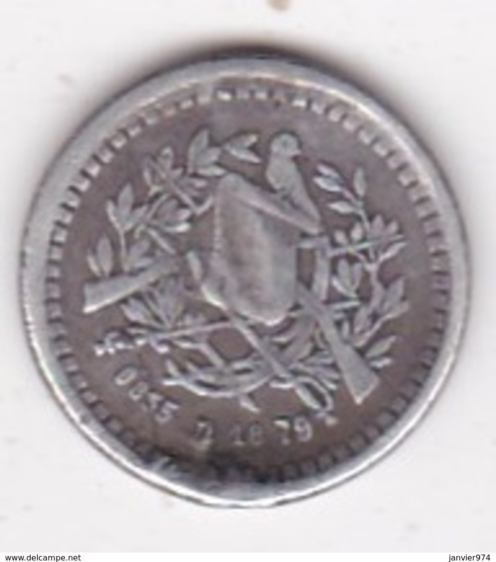 Guatemala 1/2 Real 1879 , En Argent, KM# 152 - Guatemala