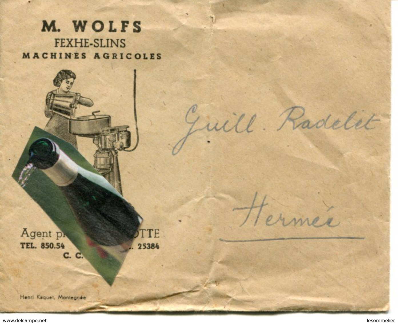 HERMEE / FEXHE SLINS / FERME / LAITERIE / MELOTTE / DEERING / 1944 / MACHINE AGRICOLE / WOLFS - Agriculture