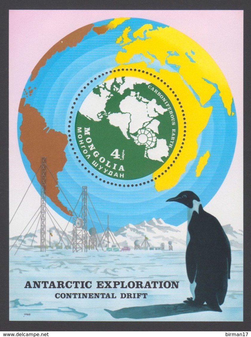 ANTARCTIQUE MONGOLIE 1980 BLOC Exploration N° 69 Y&T Neuf ** Mnh - Andere & Zonder Classificatie