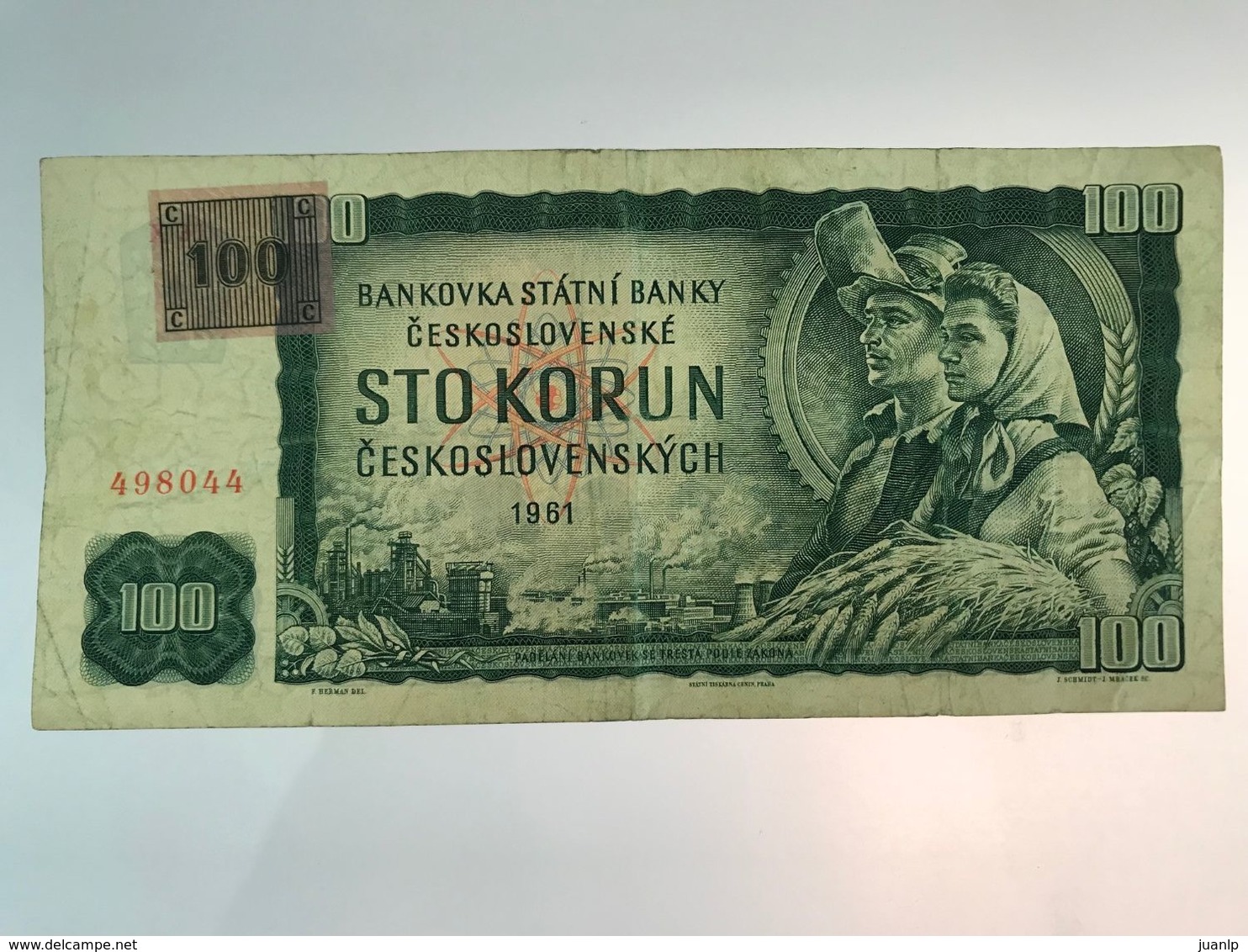 Billet De 100 Couronnes Tchèques - 1961 - Tchécoslovaquie