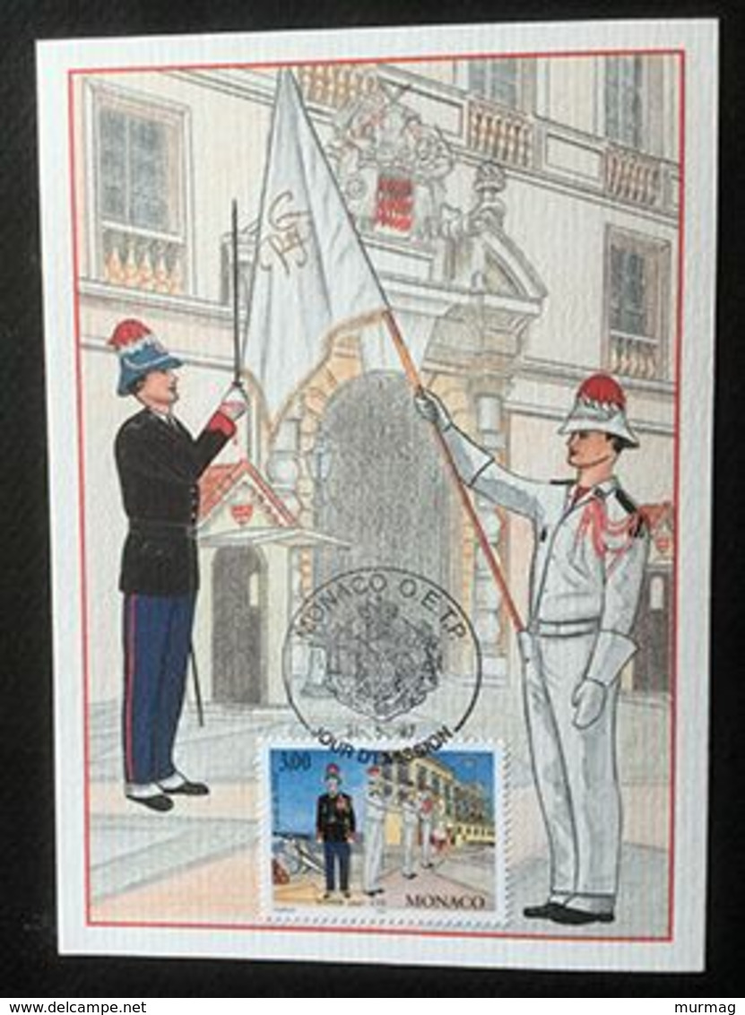 MONACO - Carte 1er Jour - Compagnie Des Carabiniers Tenue D'hiver Et D'été - 1997 - Y&T N° 2107 - Brieven En Documenten