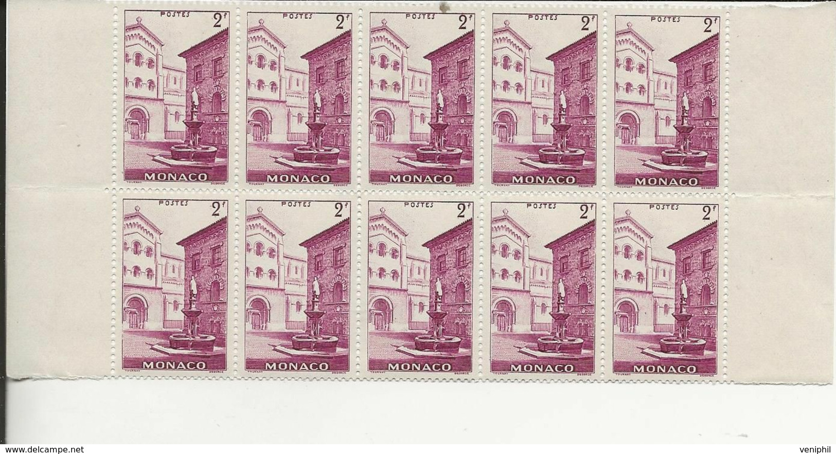 MONACO - N° 178 BLOC DE 10 NEUF SANS CHARNIERE -ANNEE 1939-41- - Ungebraucht