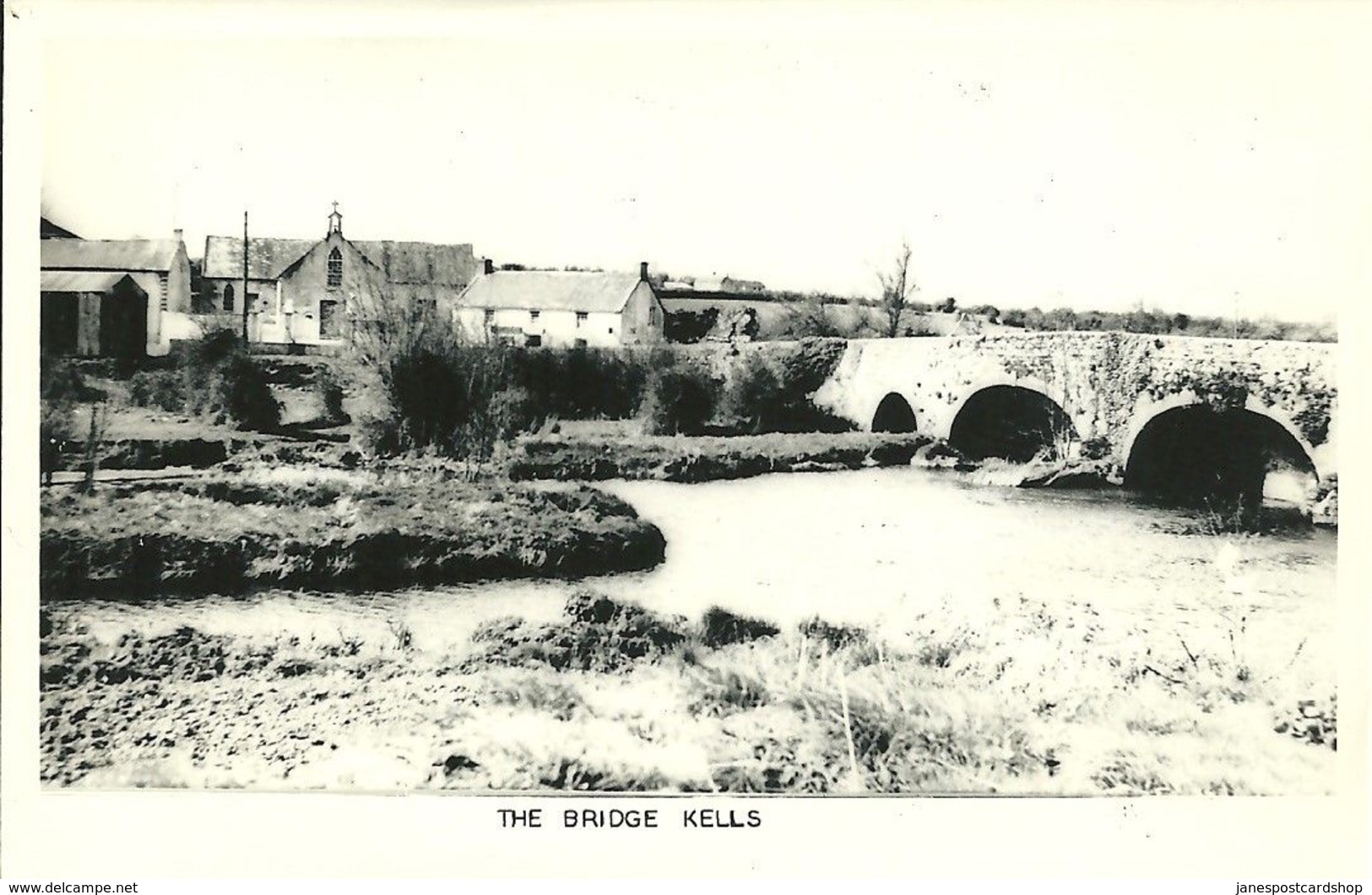 REAL PHOTOGRAPHIC POSTCARD - THE BRIDGE KELLS - COUNTY ANTRIM - Antrim