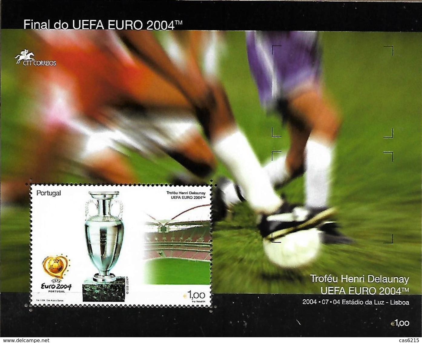 PORTUGAL 2004 Final Do UEFA Euro 2004 , 1 SS MNH - Europei Di Calcio (UEFA)