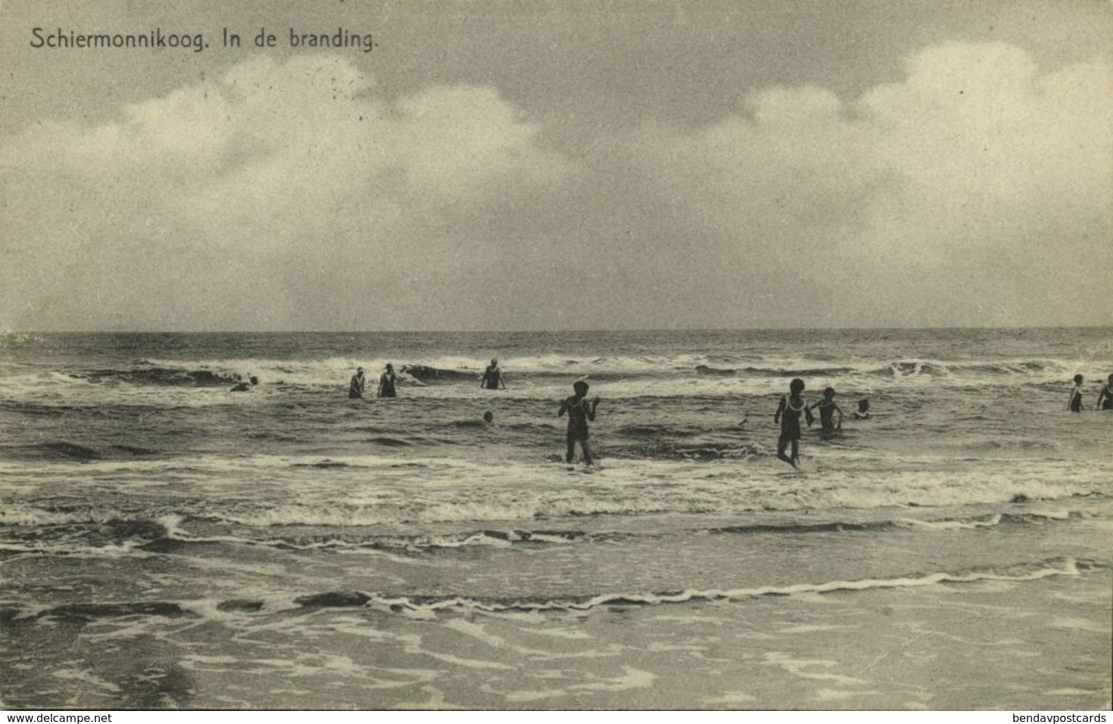 Nederland, SCHIERMONNIKOOG, In De Branding (1935) Ansichtkaart - Schiermonnikoog