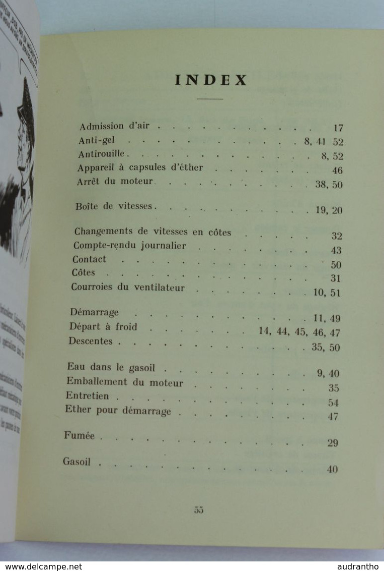 rare livret type BD chauffeur camion comment conduire les diesels Cummins ? Cummins Diesel France Clichy 93 rue de Paris