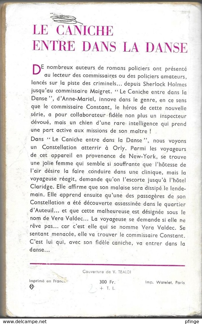 Le Caniche Entre Dans La Danse Par Anne-Mariel (illustration : V. Tealdi) - Arthème Fayard - Autres