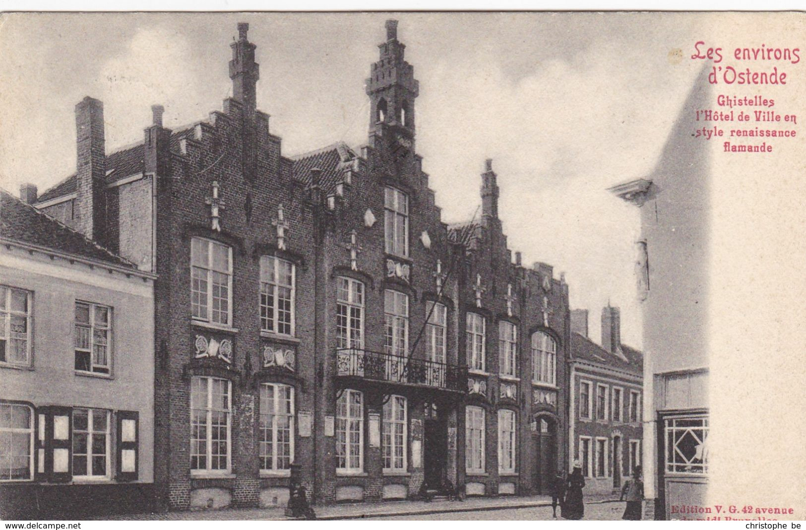 Gistel, Ghistel, Les Environs D'Ostende, Ghistelles L'Hotel De Ville En Style Renaissande Flamande (pk70423) - Gistel