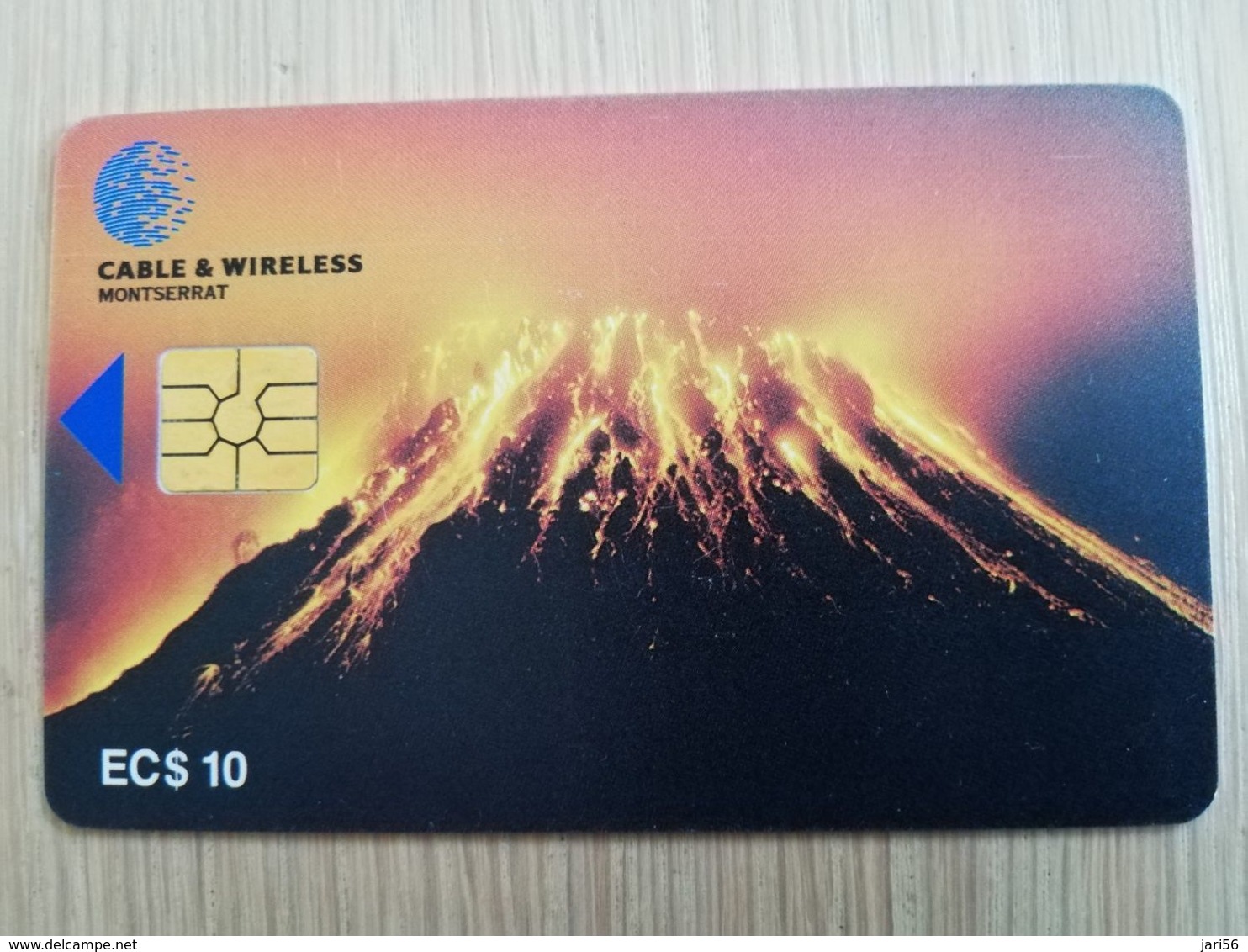 MONTSERRAT  $10,- $20,-  CHIPCARD  VULCANO  Gem 5   Fine Used Cards   ** 2725 ** - Montserrat