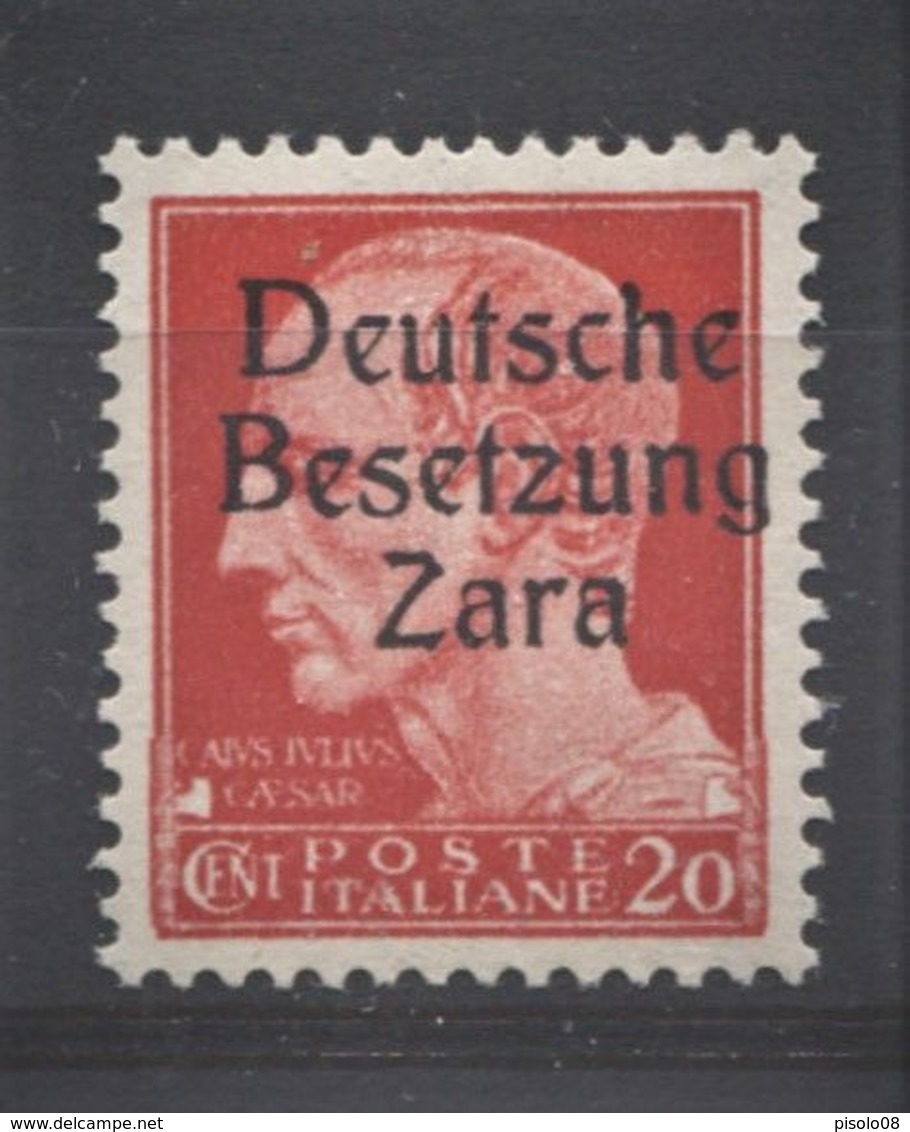 OCCUPAZIONE TEDESCA ZARA 1943 20 C. ** MNH - Deutsche Bes.: Zara