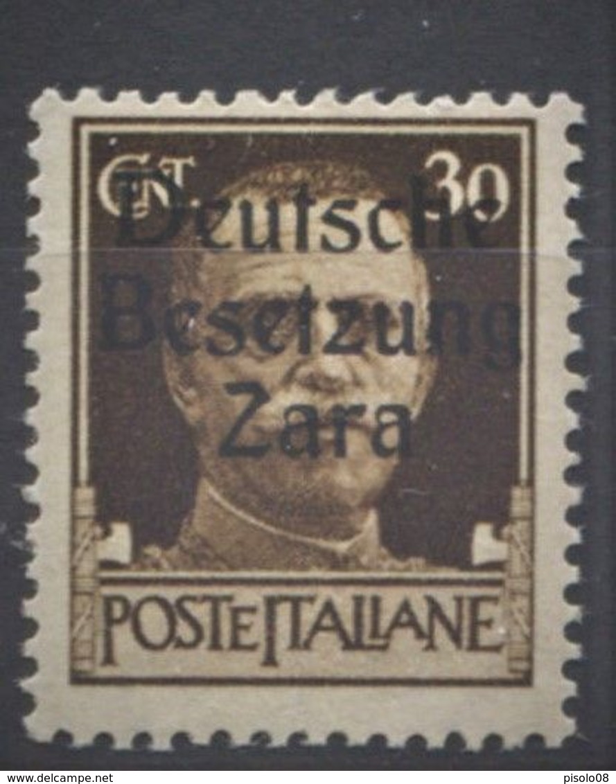 OCCUPAZIONE TEDESCA ZARA 1943 30 C. ** MNH - Deutsche Bes.: Zara