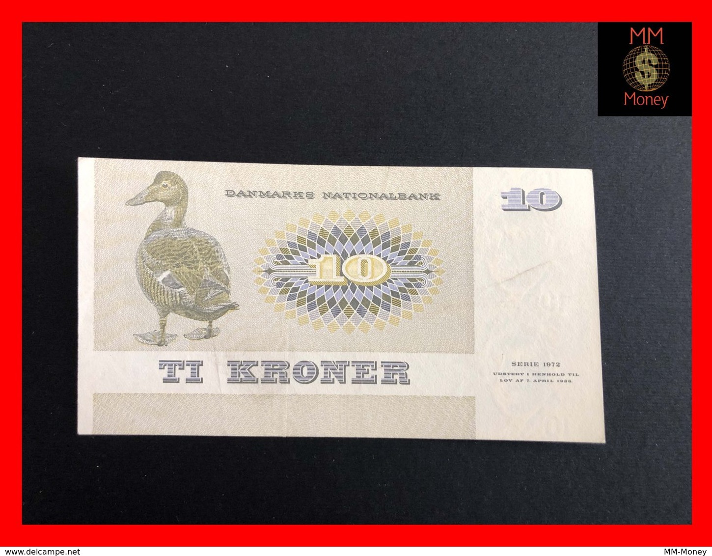 DENMARK 10 Kroner 1977   P. 48  VF \ XF - Danimarca