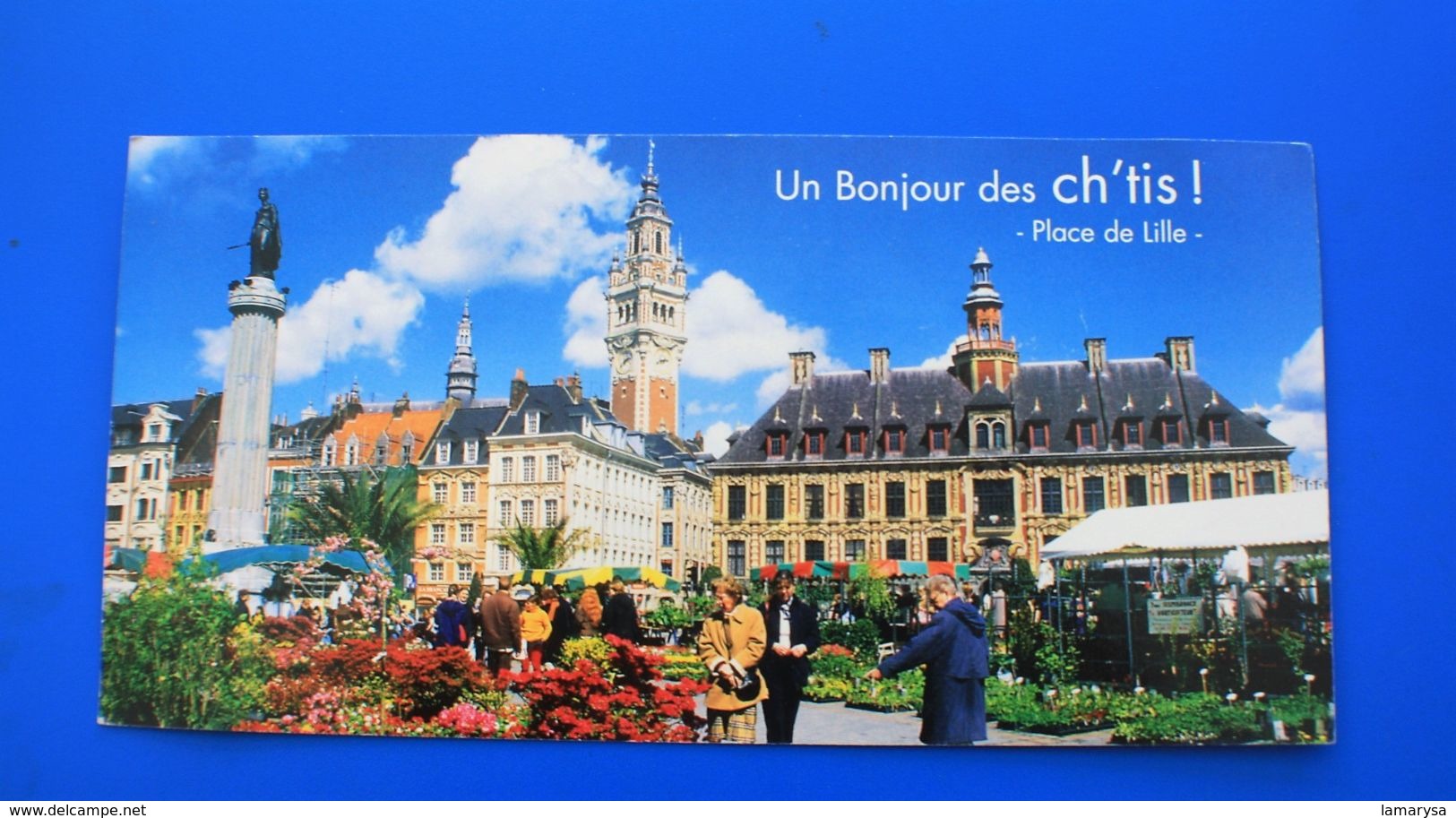 TEM'POST => MD7 CI 0058 Entiers Postaux Pseudo-entiers Officiels-Carte Postale Panorama Un Bonjour Des Ch'tis Pce De Lil - Enteros Administrativos