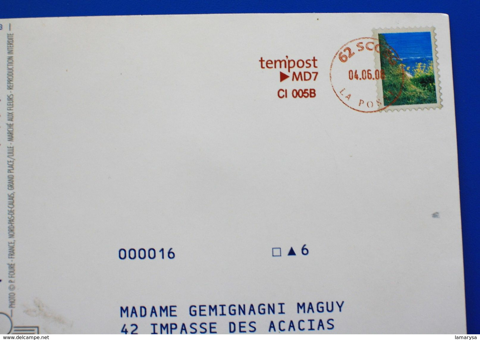 TEM'POST => MD7 CI 0058 Entiers Postaux Pseudo-entiers Officiels-Carte Postale Panorama Un Bonjour Des Ch'tis Pce De Lil - Enteros Administrativos