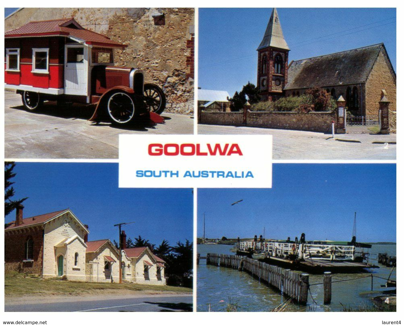 (E 1) Australia - SA - Goolwa / 4 Views With Ferry - Autres & Non Classés