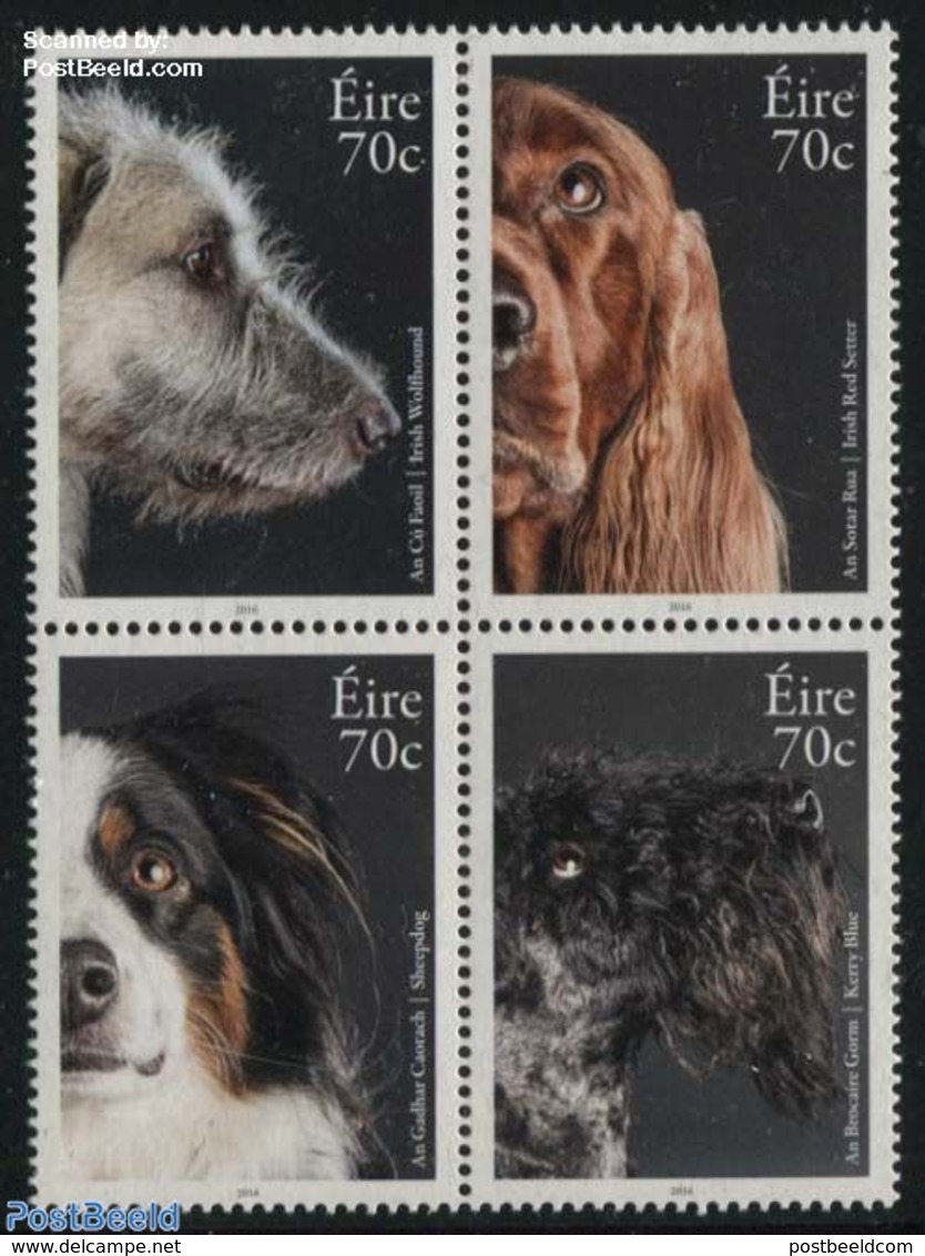 Ireland 2016 Dogs 4v [+], (Mint NH), Dogs - Nature - Nuovi