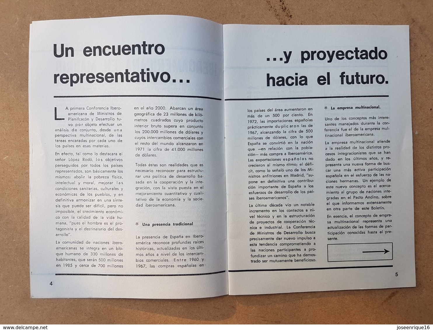 CAMARA OFICIAL ESPAÑOLA DE COMERCIO INDUSTRIA Y NAVEGACION 1973 URUGUAY - Scienze Manuali