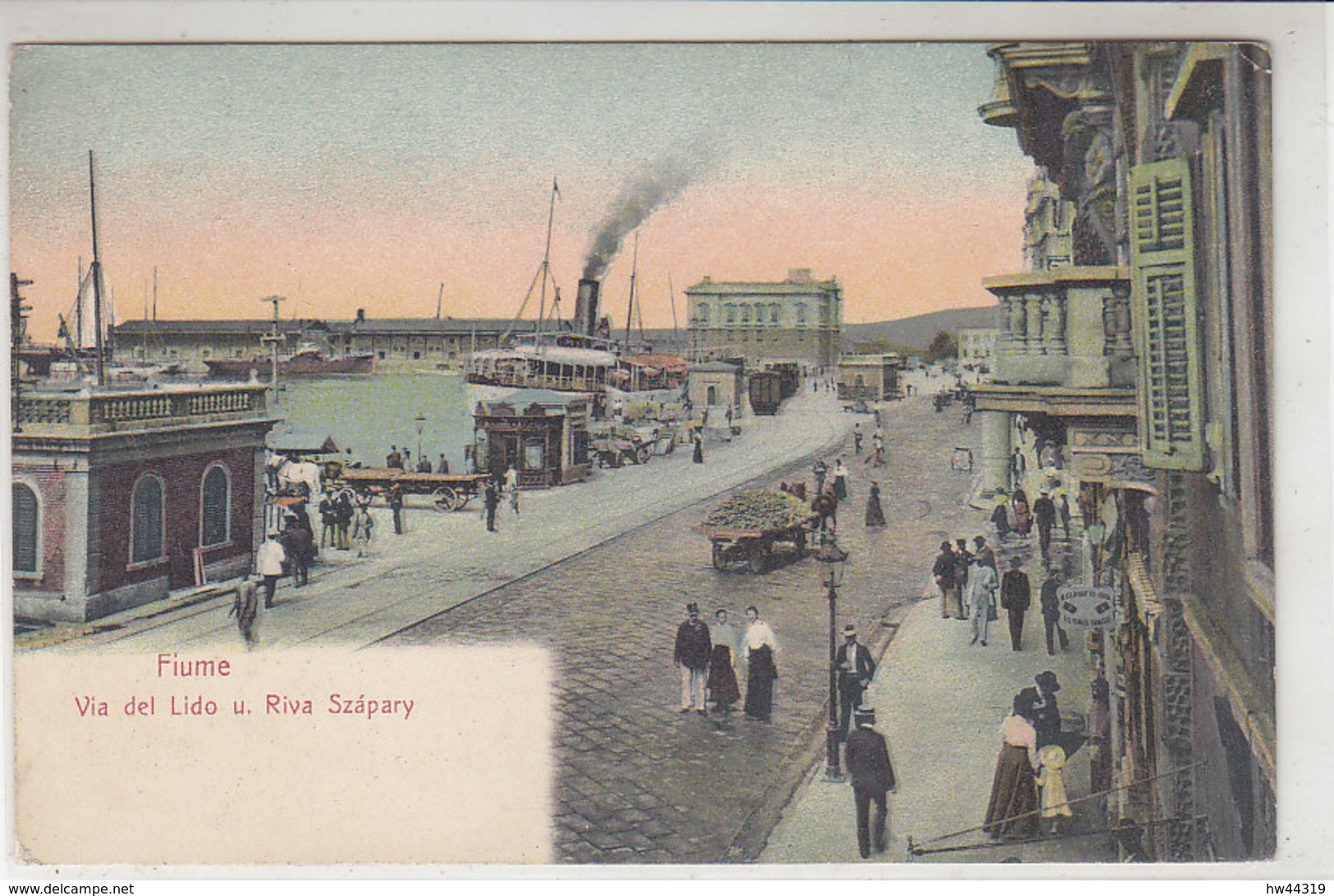 Fiume (Rijeka) Via Del Lido U. Riva Szapary - Um 1905 - Croazia