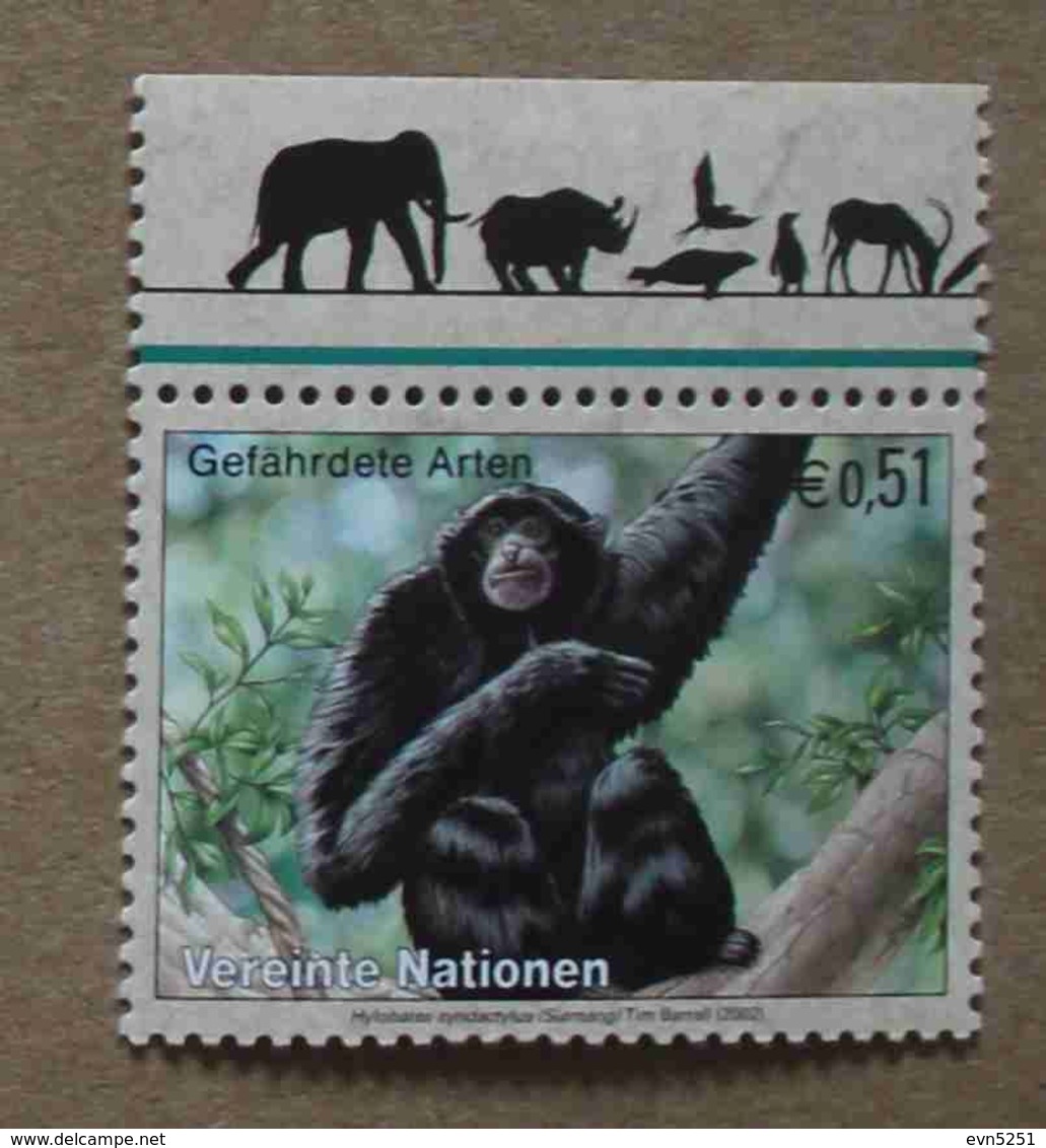 Vi02-01 : Nations-Unies (Vienne) / Protection De La Nature - Siamang (Hylobates Syndactylus) - Unused Stamps
