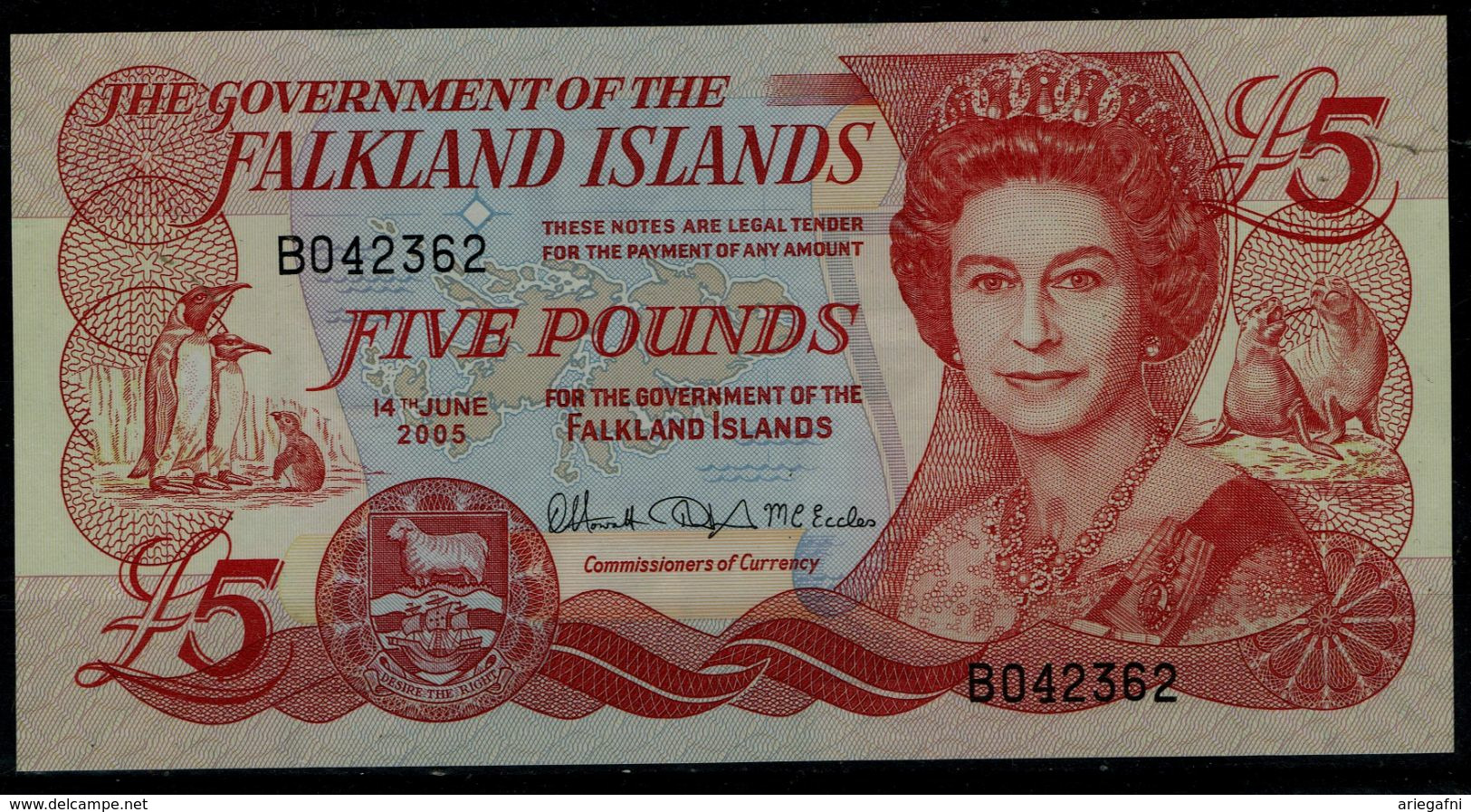 FALKLAND ISLANDS 2005 BANKNOTS 5 POUNDS UNC VF!! - Falkland
