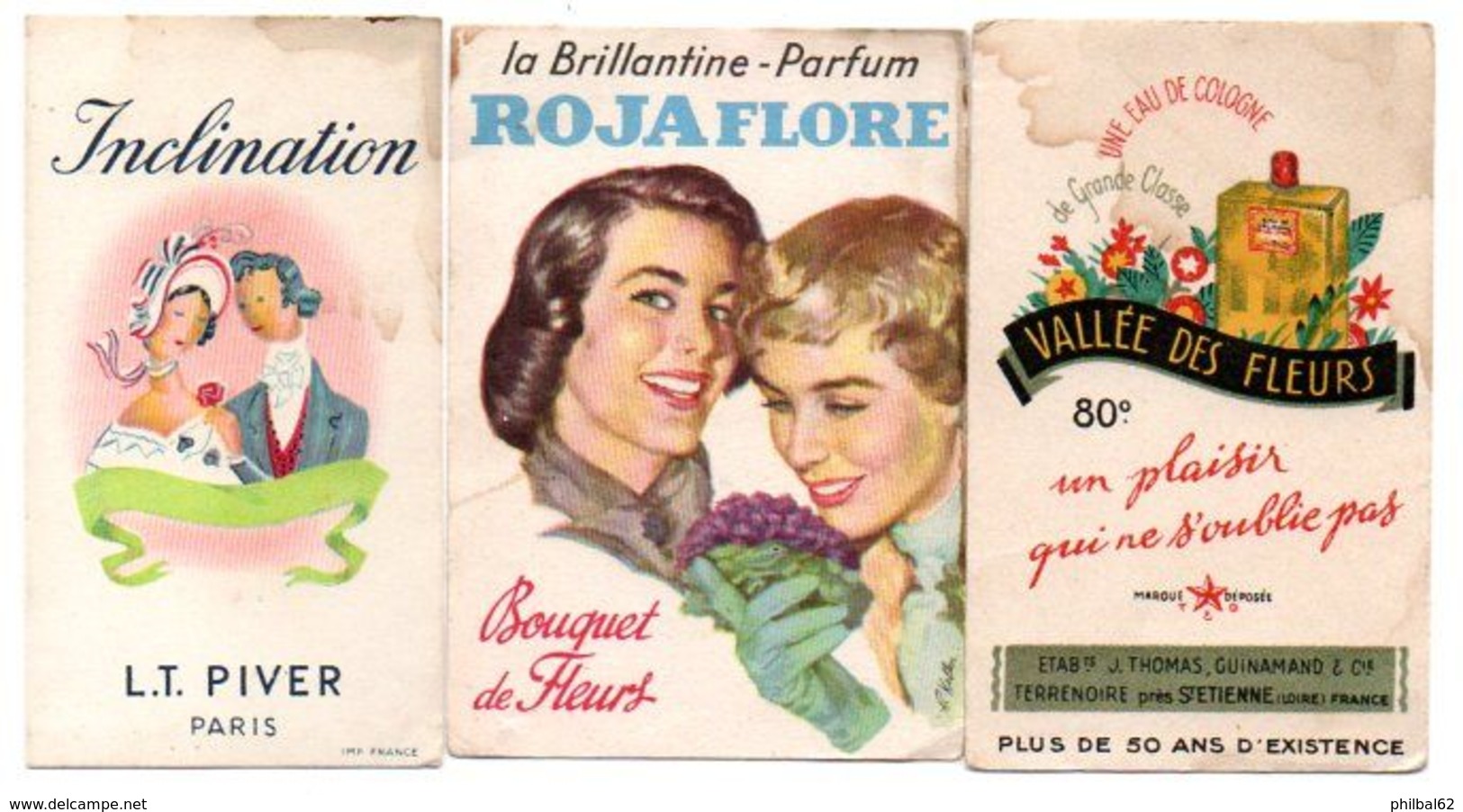 Lot De 8 Cartes Parfumées : L.T.Piver , Roja, J.Thomas. - Anciennes (jusque 1960)