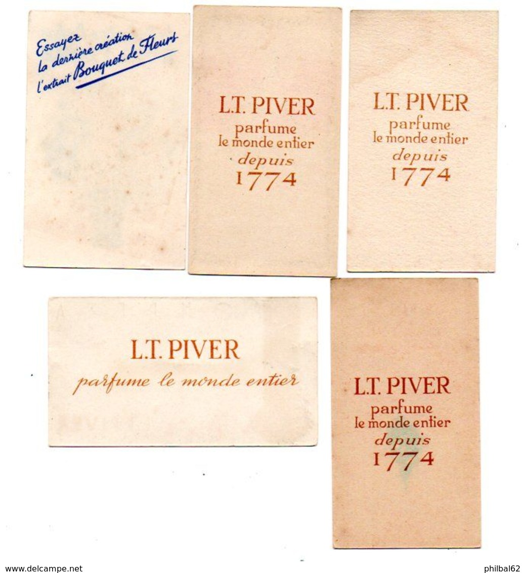 Lot De 8 Cartes Parfumées : L.T.Piver , Roja, J.Thomas. - Anciennes (jusque 1960)