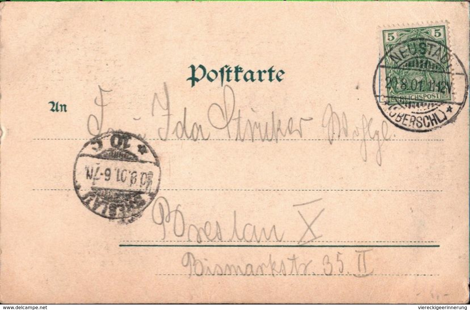 ! Alte Ansichtskarte Gruss Aus Neustadt In Oberschlesien, 1901 - Schlesien