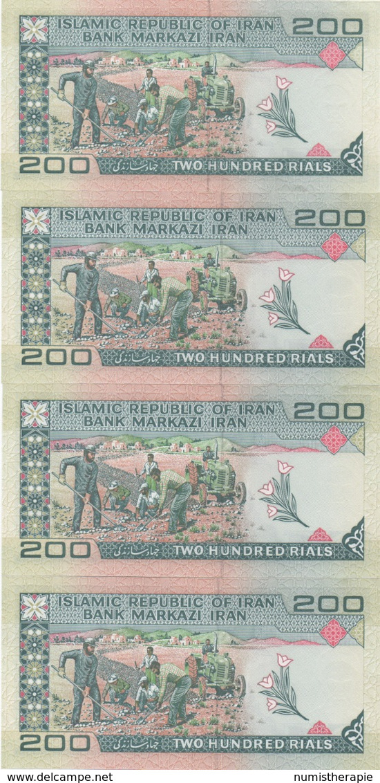 Iran : 200 Rials UNC (prix Par Billet) - Iran