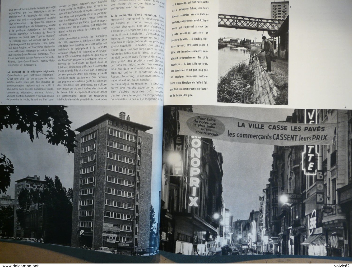 Plaisir de france 1965 Lille rihour hospice comtesse vieille bourse saint sauveur port tourcoing roubaix le corbusier