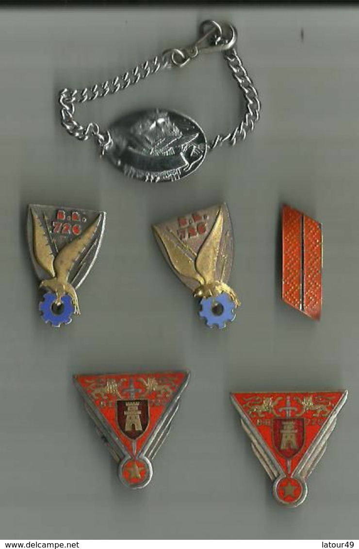 5 Insignes  Militaire Plus   Medaillon Base BE 720 A Orange - Altri & Non Classificati