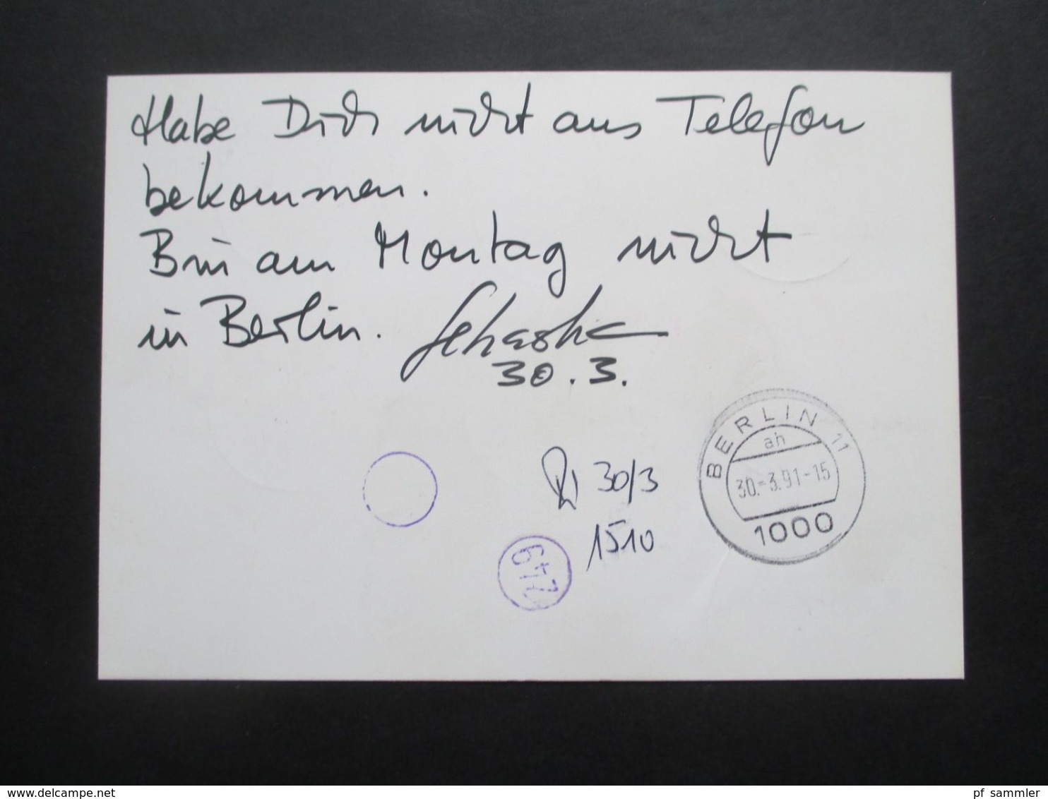 Berlin 1981 Sporthilfe Nr. 646 (6) MeF Ortspostkarte Eilzustellung Express Sauber Gestempelt! Mit Ank. Stempel - Storia Postale