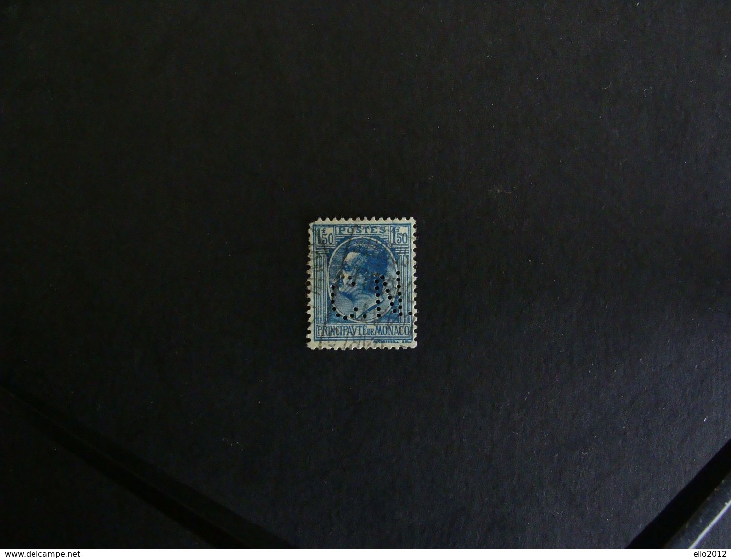 Perfin-Monaco 1924-33 - Francobollo,Stamps-perforè,perfins,perforated - Gebraucht