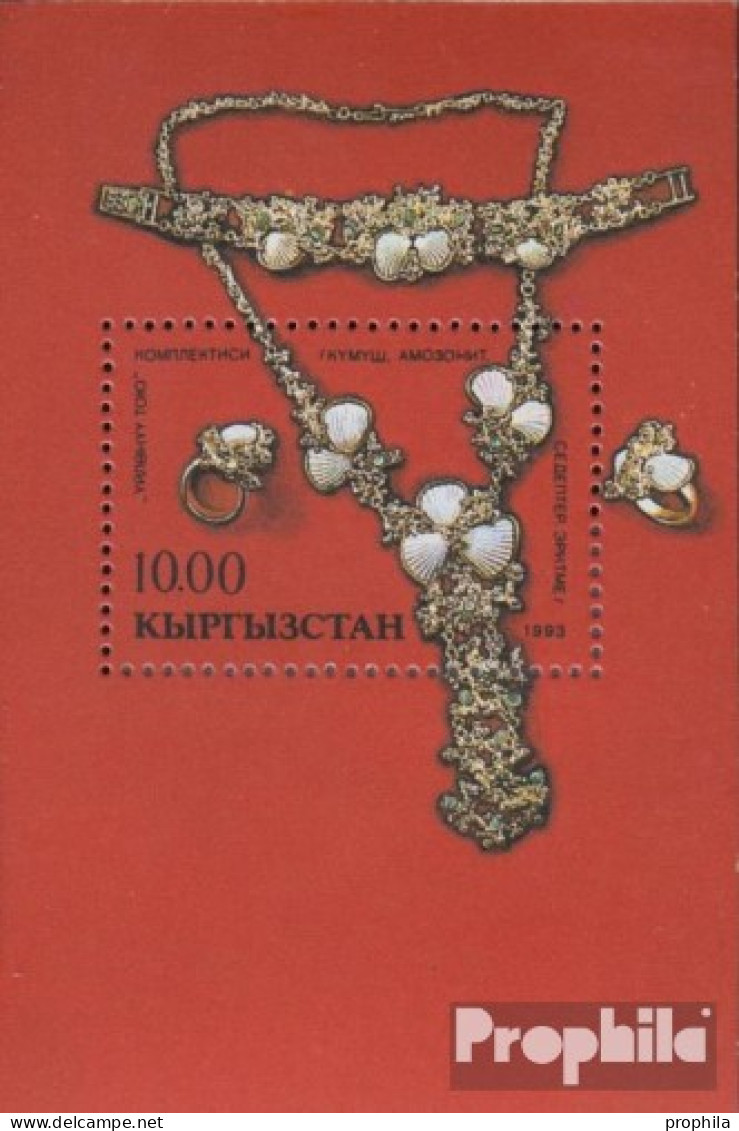 Kirgisistan Block1 (kompl.Ausg.) Postfrisch 1993 Nationale Kultur Und Geschichte - Kirghizistan