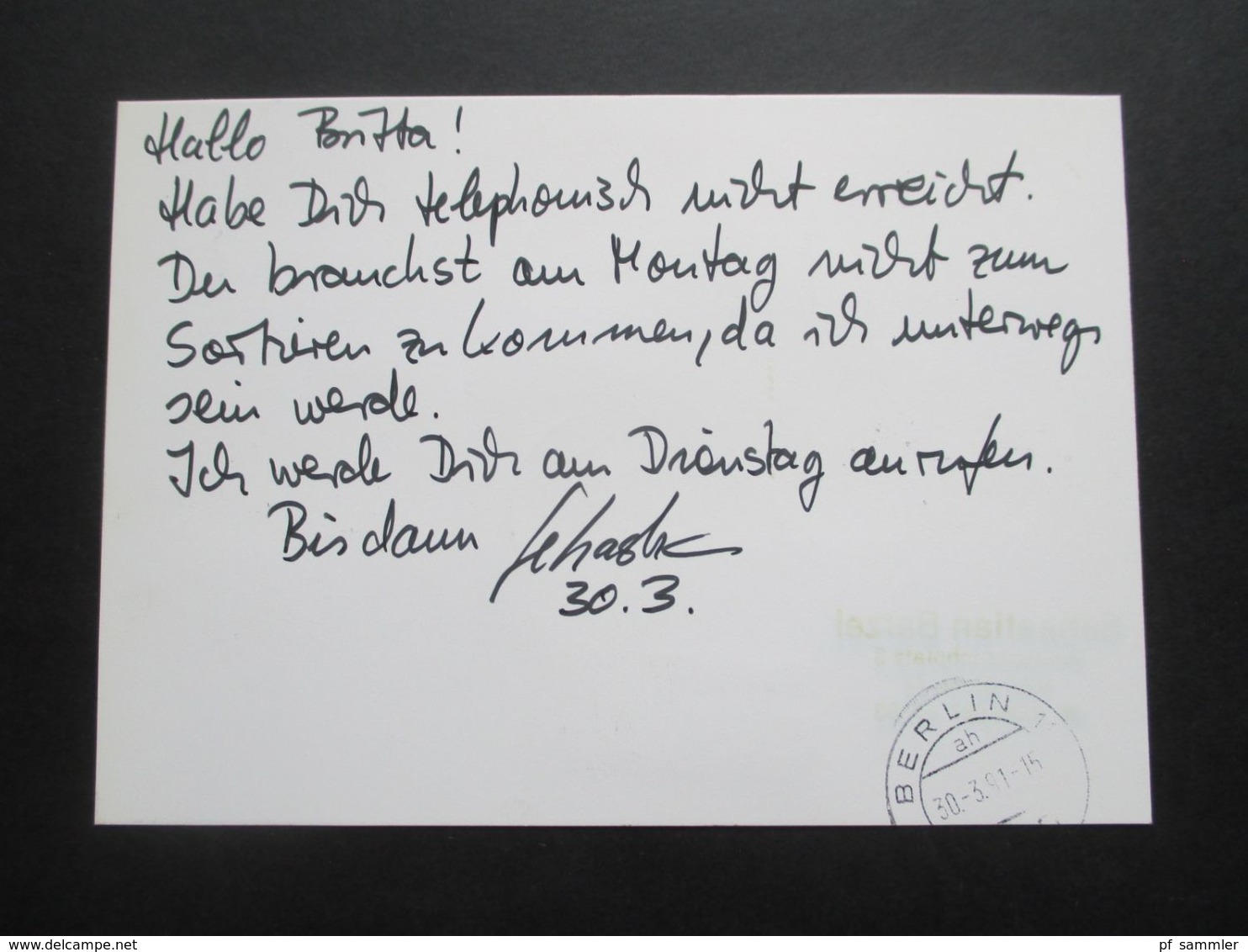 Berlin 1980 Sporthilfe Nr. 623 (6) MeF Eilzustellung Expres Berlin Ortsbrief / Orts PK Verwendet 1991 - Storia Postale