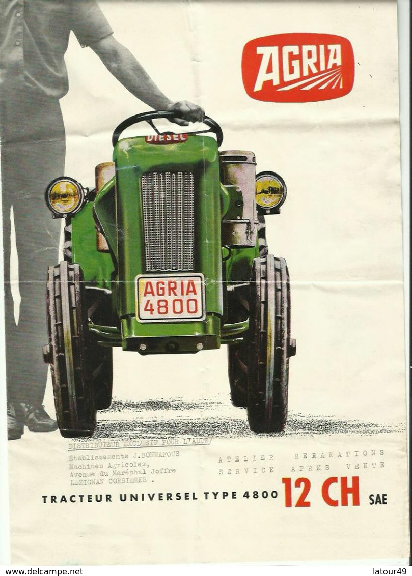 Publicite Tracteur Universel Tyoe 4800 12 Cv  SAE - Traktoren