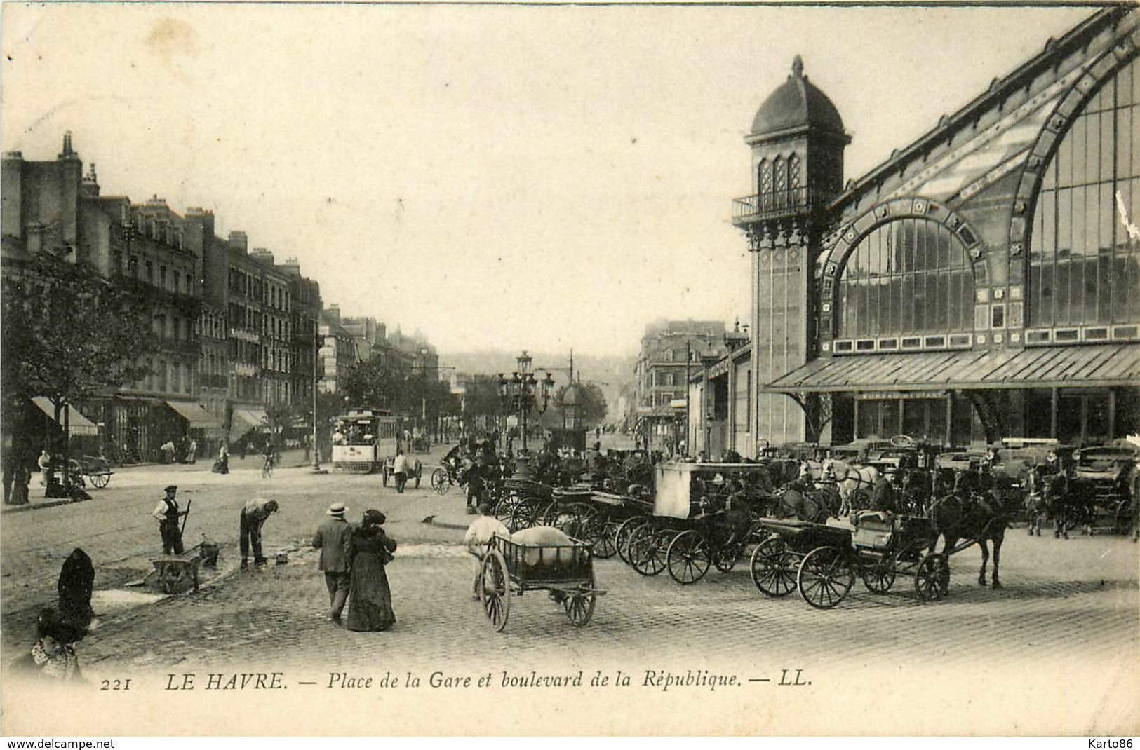 Le Havre * Place De La Gare Et Boulevard De La République - Stazioni