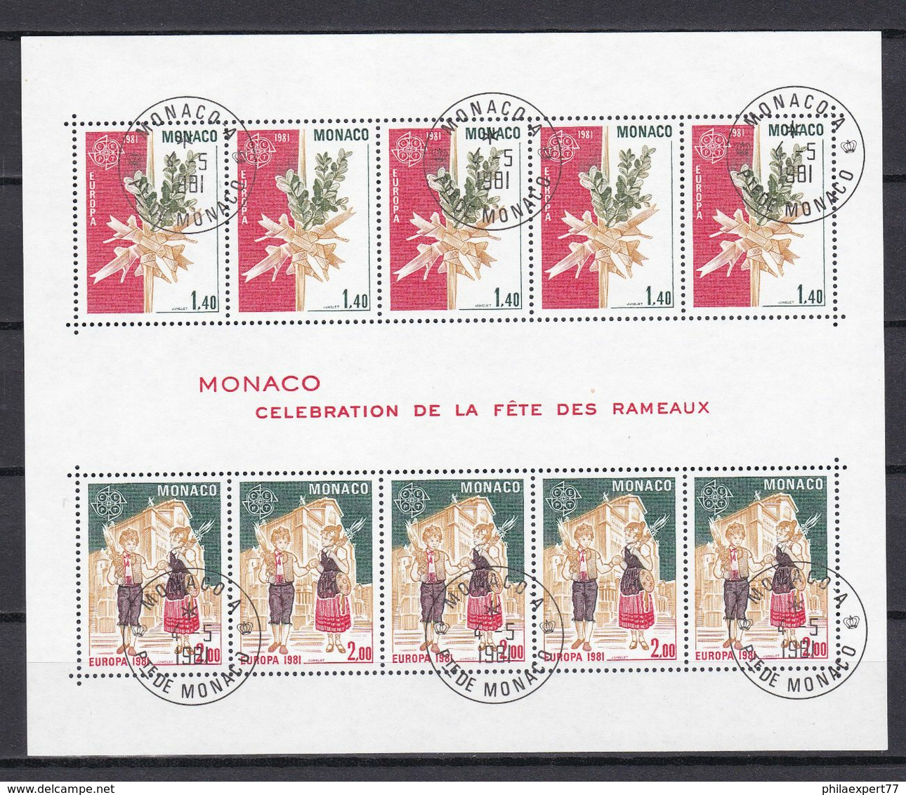 Europa-CEPT - Monaco - 1981 - Michel Nr. Block 17 - Gest. - 1981