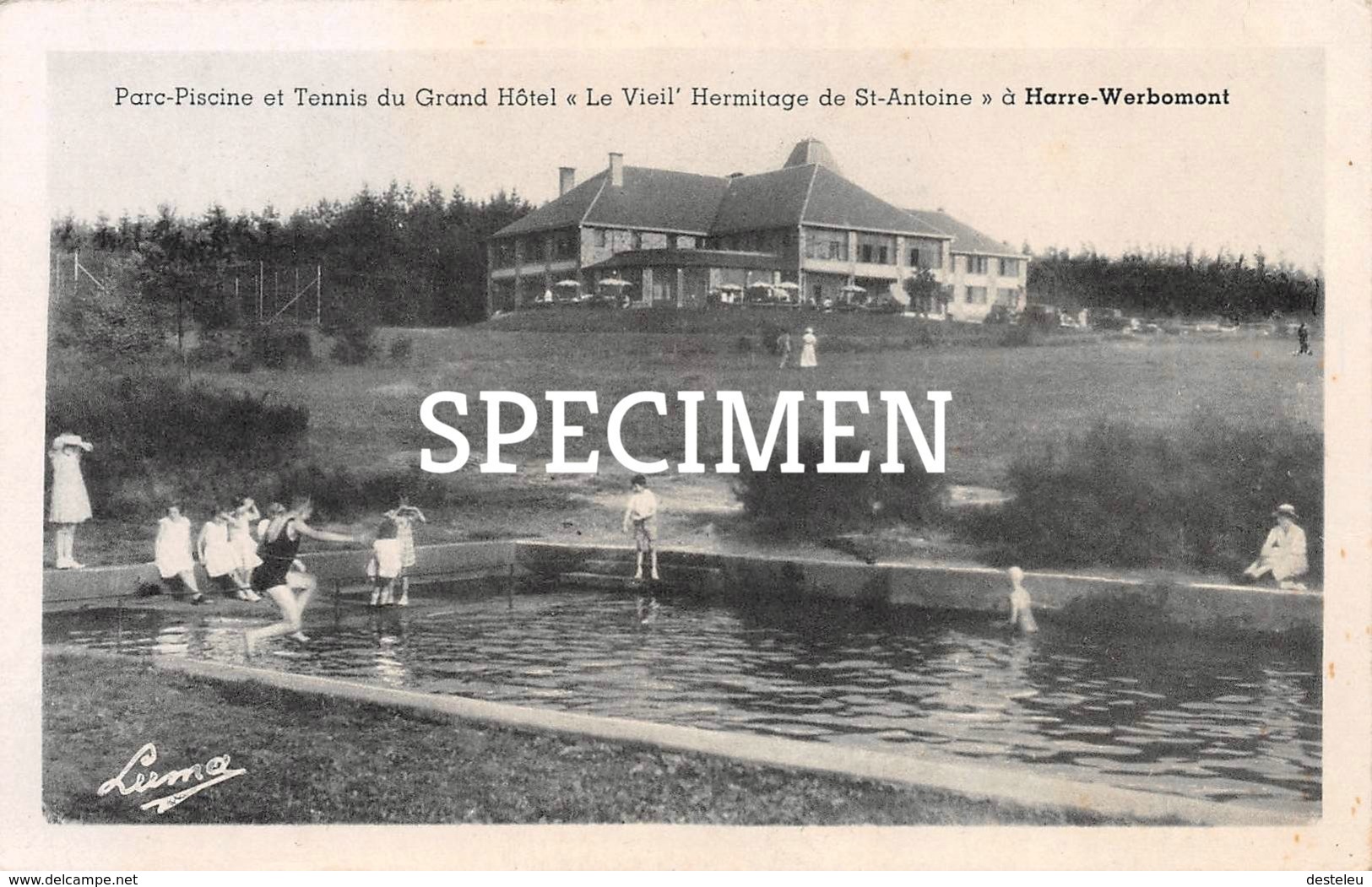 Parc Piscine Et Tennis Du Grand Hôtel Le Vieile Hermitage De St-Antoine à Harre-Werbomont - Manhay