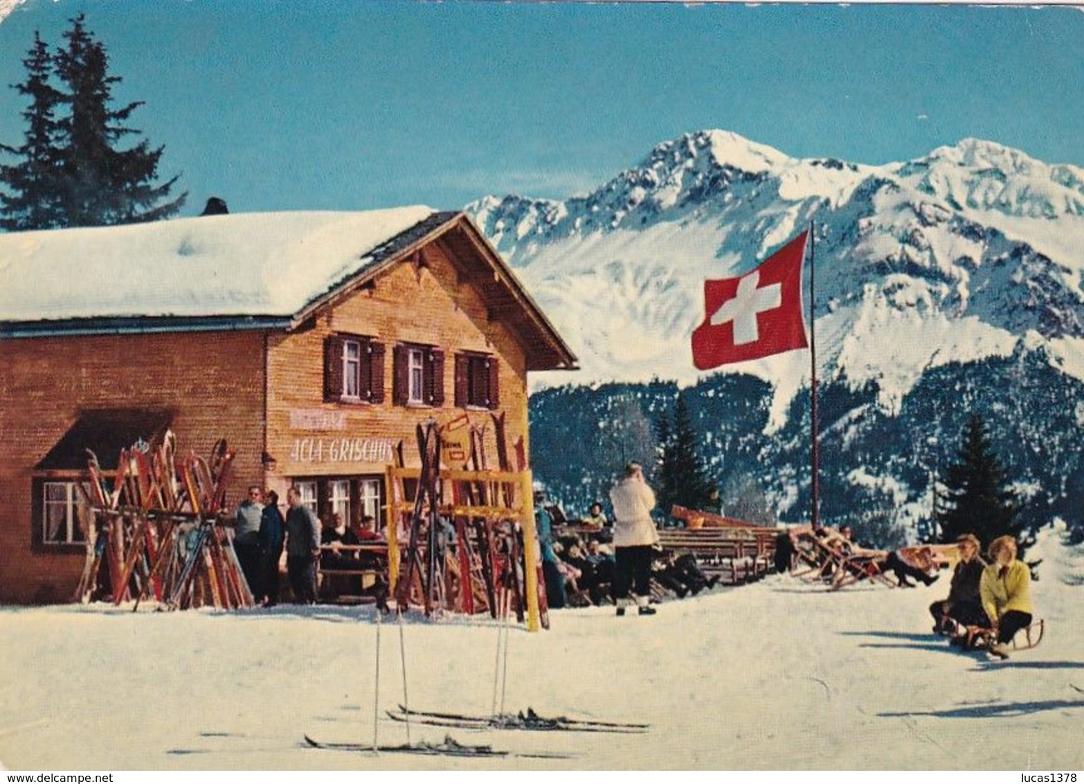 LENZERHEIDE - Acla Grischuna - Tgantieni Mit Parpaner Rothorn - CIRC 1962 - Parpan