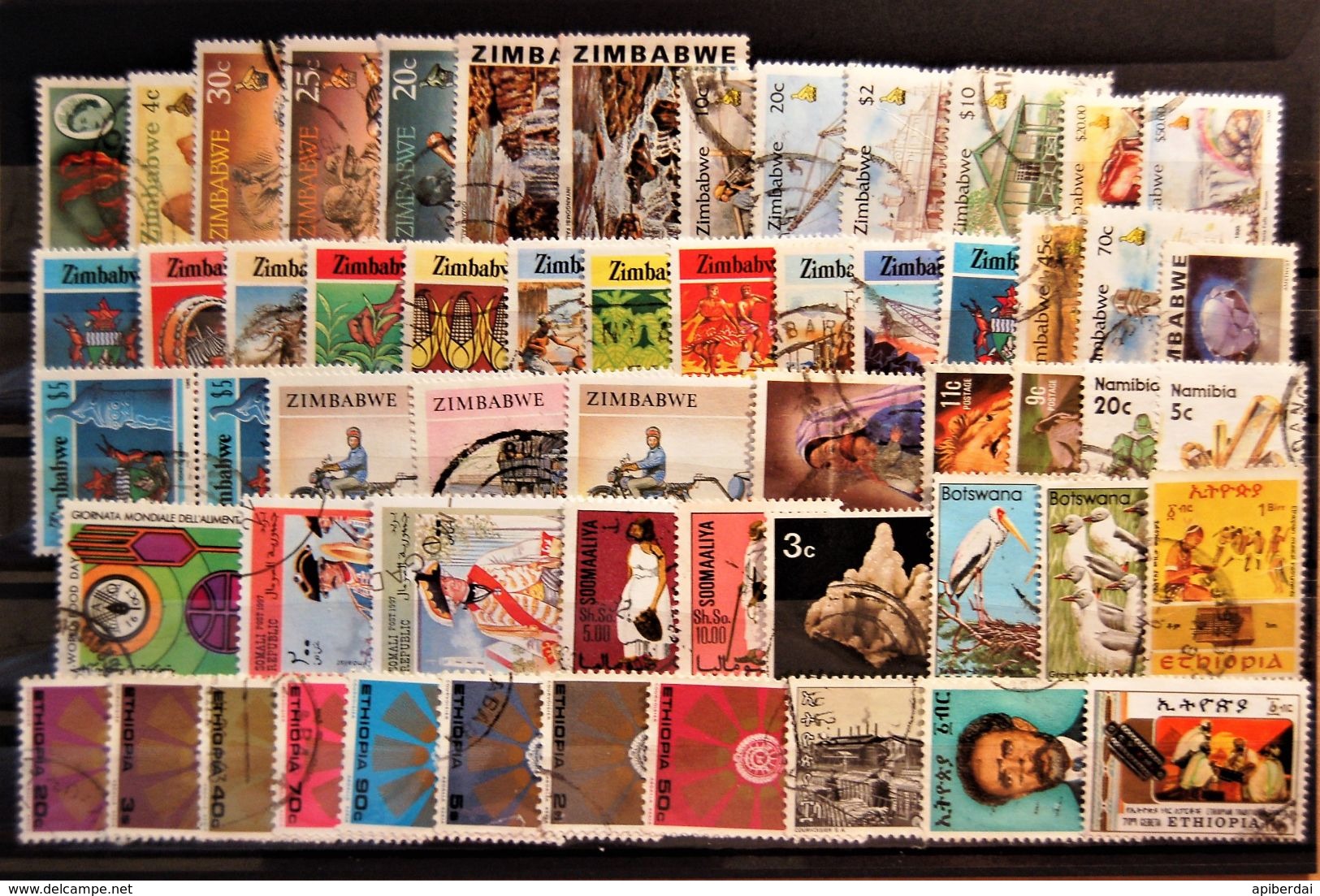 Afrique Africa  - Mixed Of Africa Stamps Used From Zimbabwe , Somalia , Ethiopa - Altri - Africa