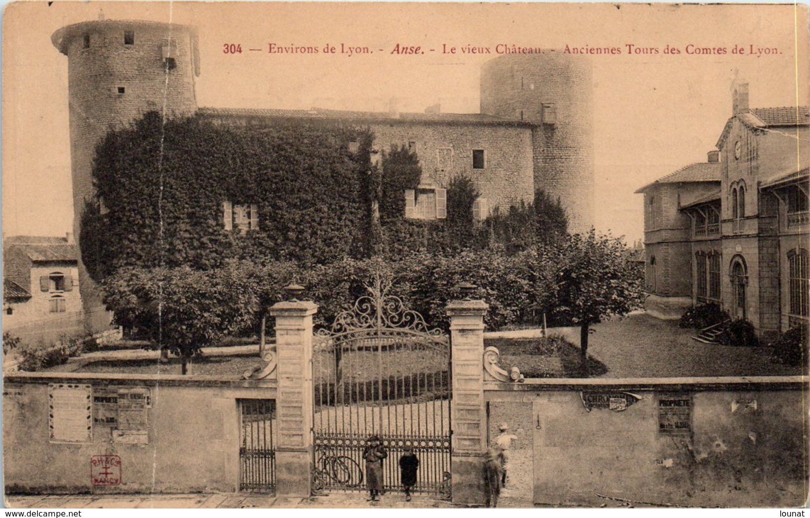 69 ANSE - Le Vieux Château -environs De Lyon - Anciennes Tours - Pliée - Anse