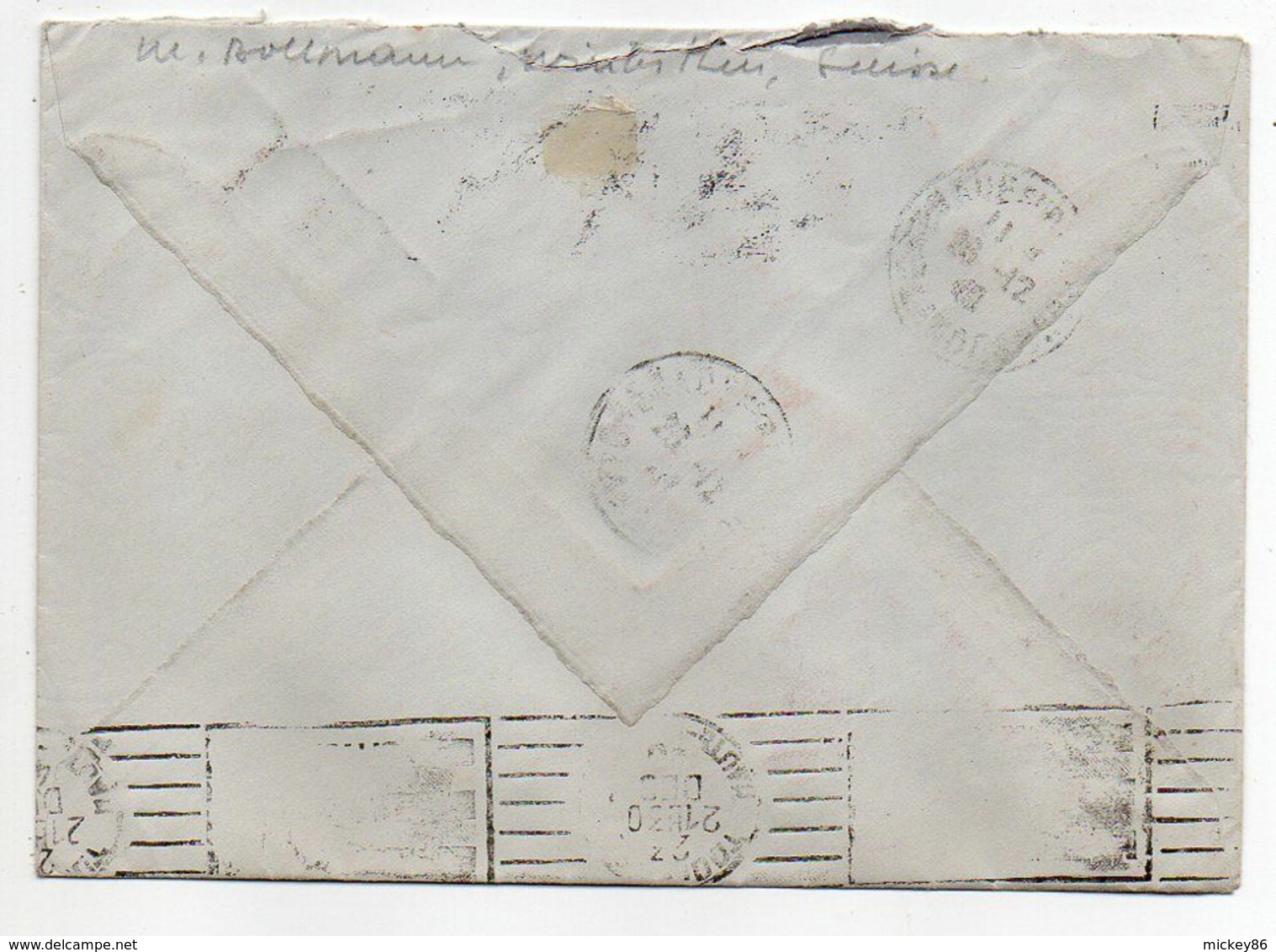 Suisse -1940--Lettre De WINTERTHUR  Pour GRENADE SUR ADOUR-40 (France)-timbres,cachet Mécanique - Briefe U. Dokumente