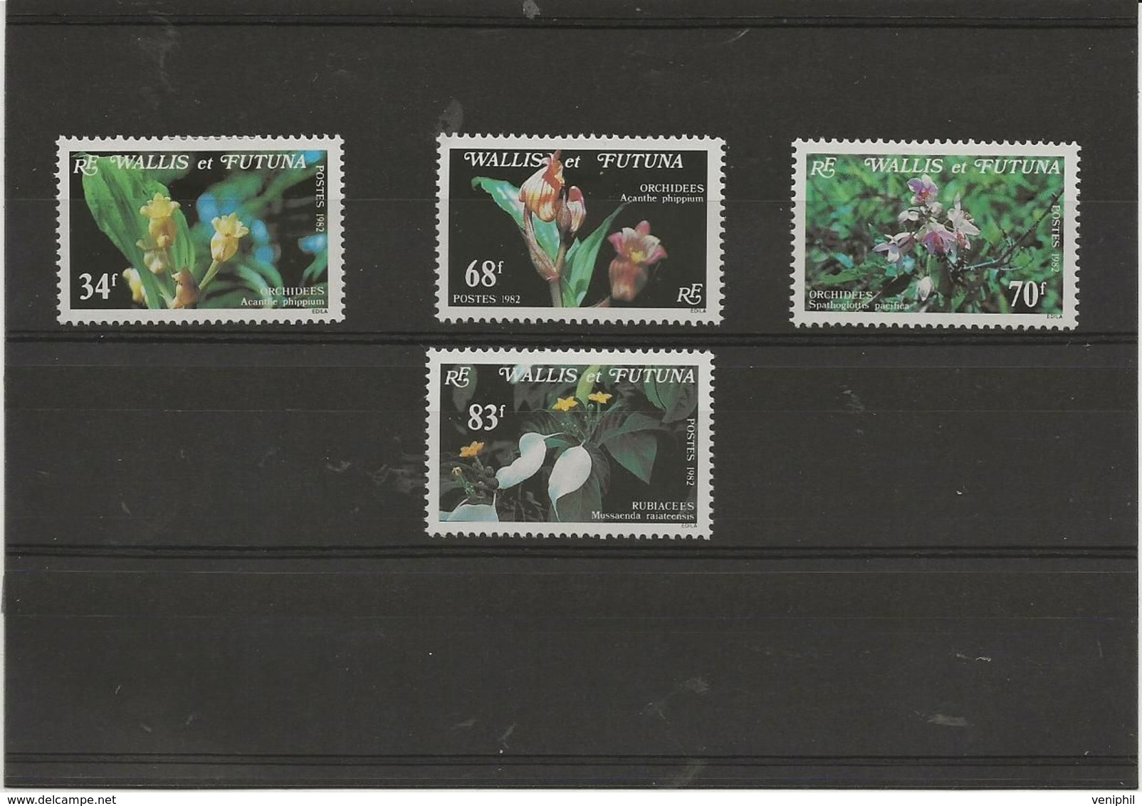 WALLIS ET FUTUNA - SERIE FLORE N° 286 A 289 - NEUVE CHARNIERE -ANNEE 1982 - Unused Stamps